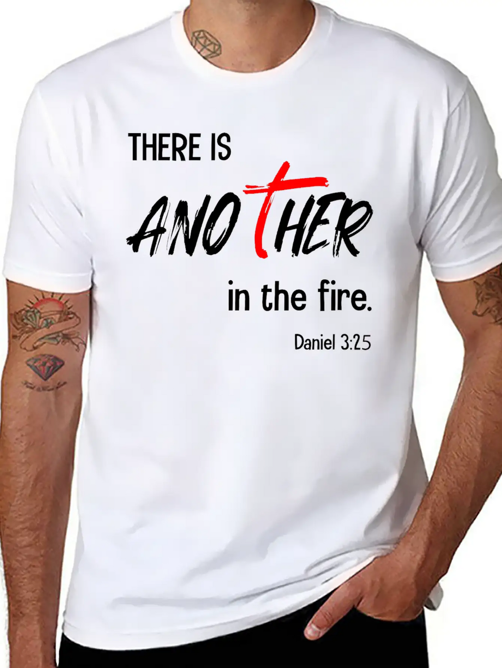 There Is Another In The Fire Christian Bible Verse Classic Cotton Tee – Unisex Comfort For Any Season