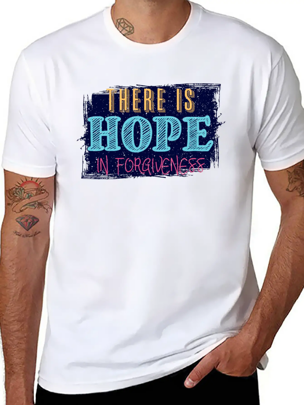 There Is Hope In Forgiveness Basic Graphic T-Shirt – Daily Comfort In Soft Cotton