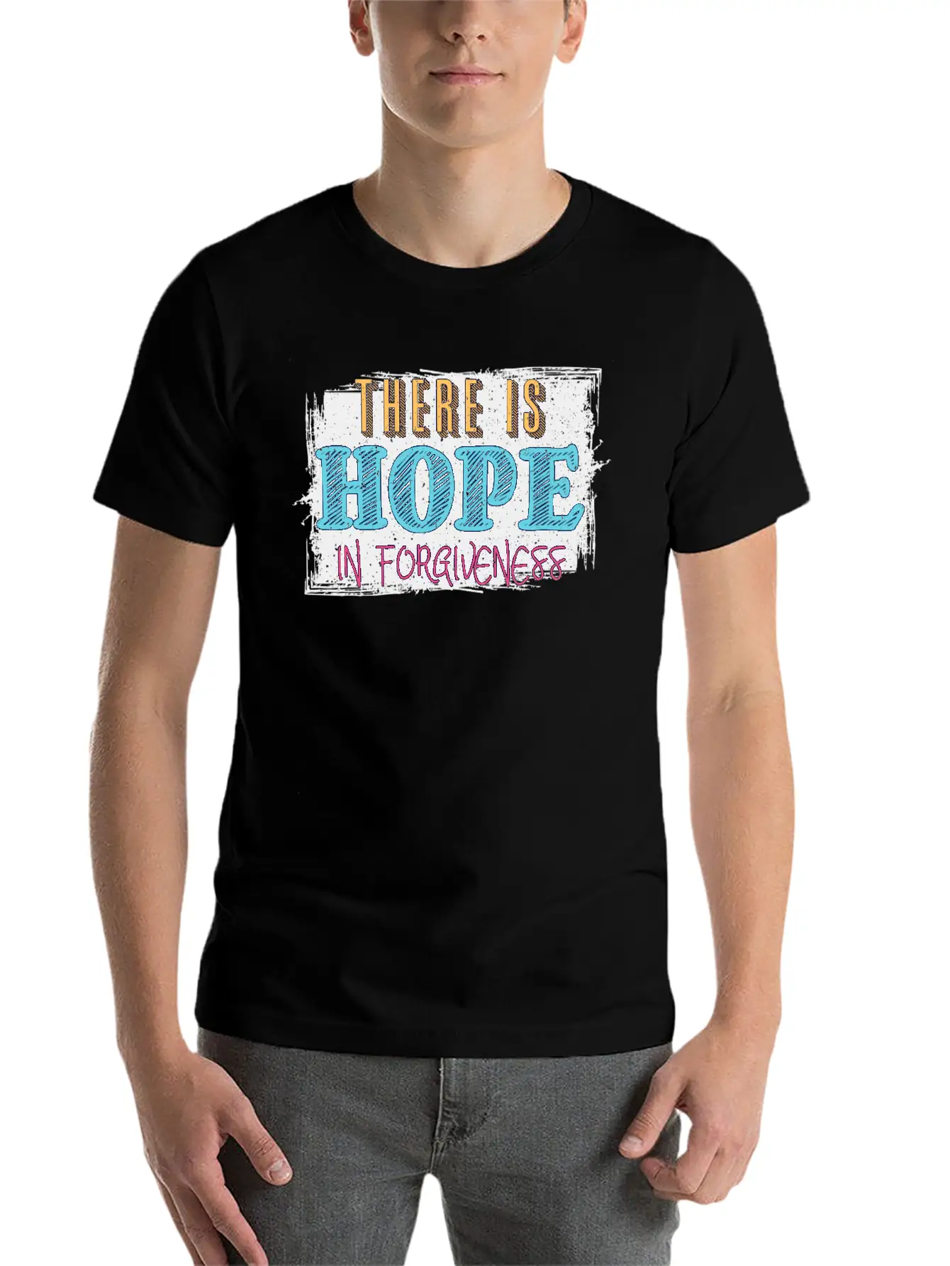 There Is Hope In Forgiveness Basic Graphic T-Shirt – Daily Comfort In Soft Cotton