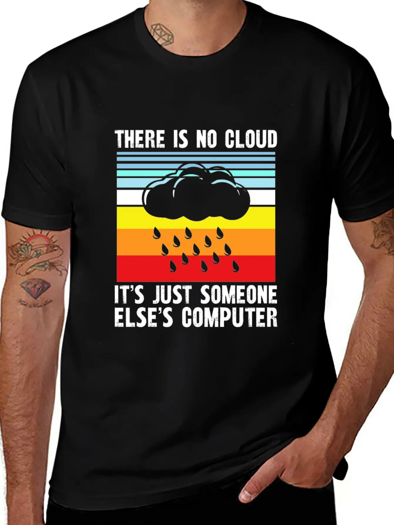There Is No Cloud It S Just Someone Else Basic Graphic T-Shirt – Daily Comfort In Soft Cotton
