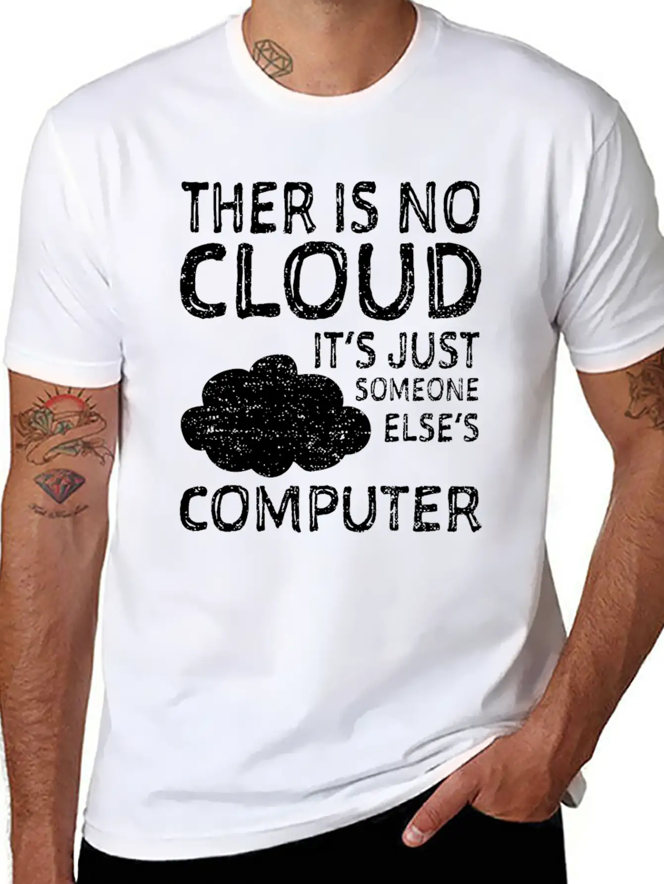 There Is No Cloud It's Just Someone Elses Computer Classic Cotton Tee – Unisex Comfort For Any Season