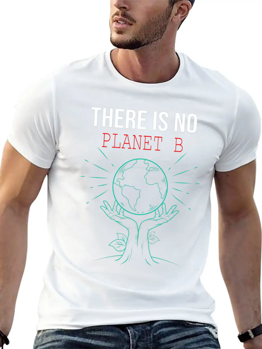 There Is No Planet B Science Earth Day Funny Stylish Everyday T-Shirt – Unisex Basic Cotton Tee