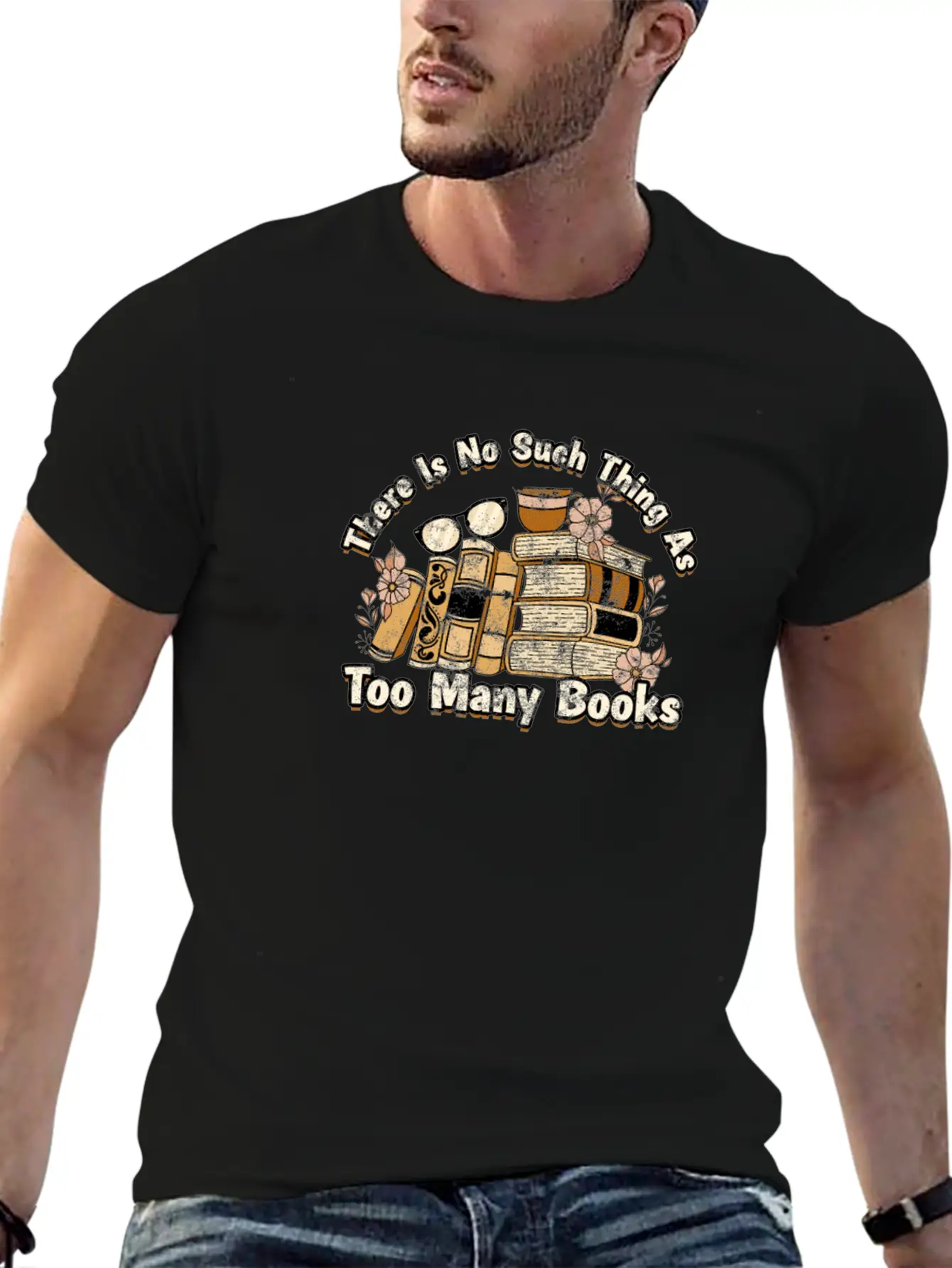 There Is No Such Thing As Too Many Books - Books Breathable Soft Cotton T-Shirt – Timeless Casual Look