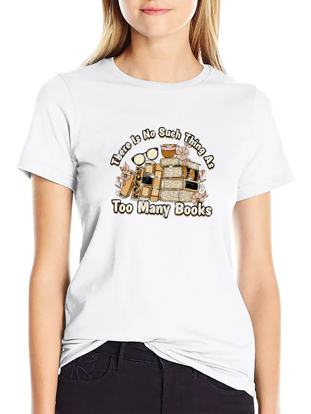 There Is No Such Thing As Too Many Books - Books Breathable Soft Cotton T-Shirt – Timeless Casual Look