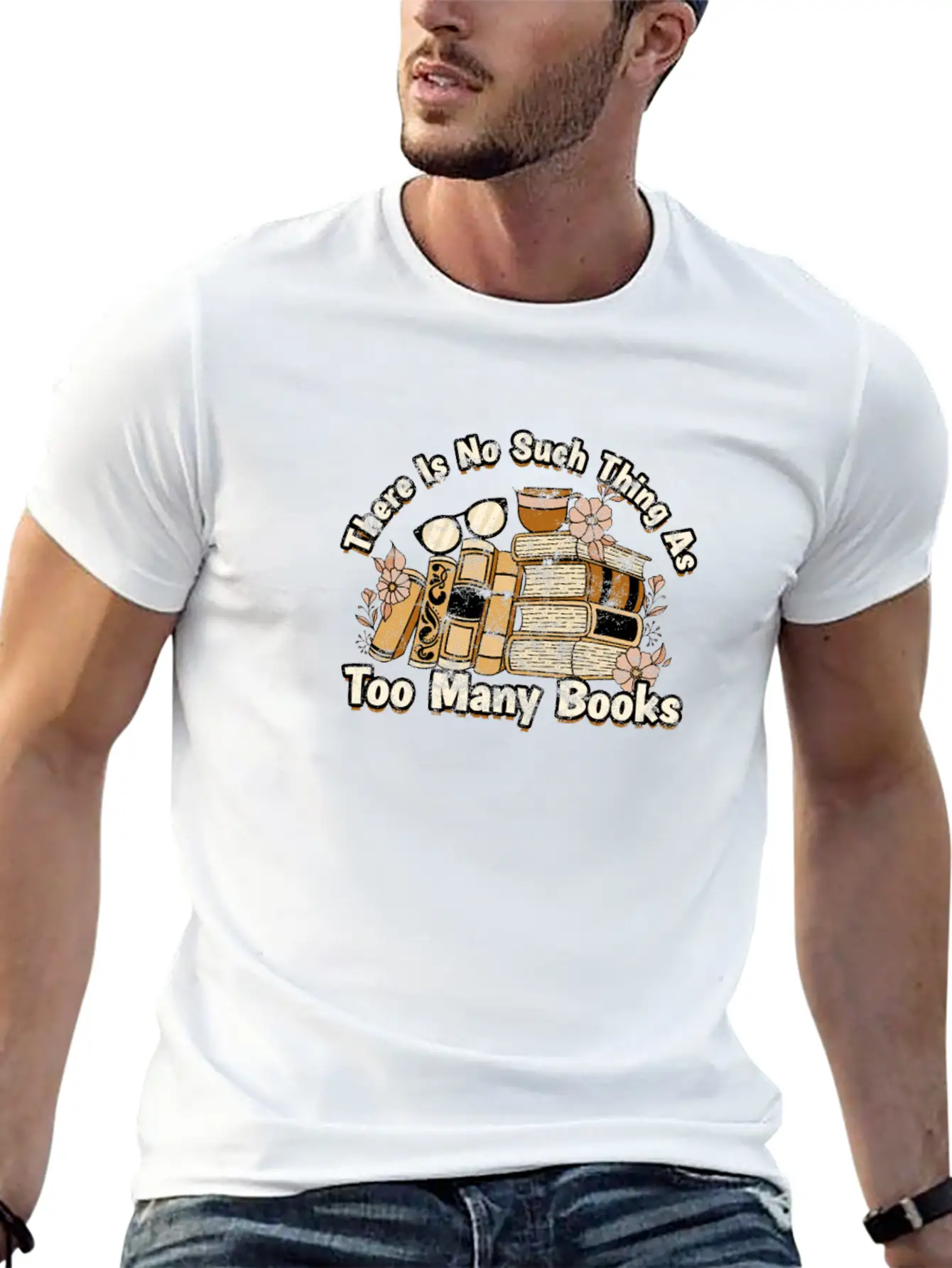 There Is No Such Thing As Too Many Books - Books Breathable Soft Cotton T-Shirt – Timeless Casual Look