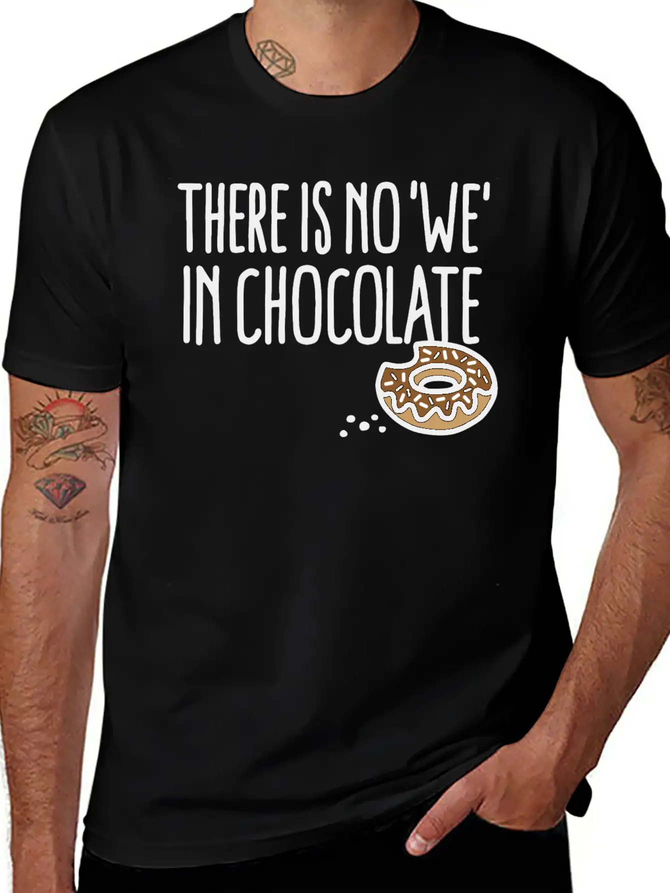 There Is No We In Chocolate Chocolate Fan Grazing Breathable Soft Cotton T-Shirt – Timeless Casual Look