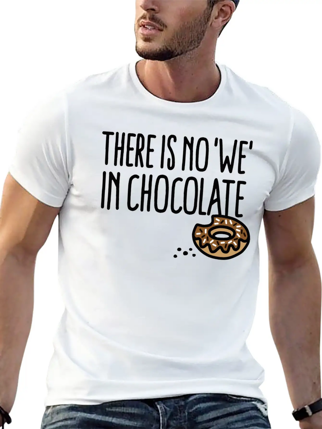 There Is No We In Chocolate Chocolate Fan Grazing Breathable Soft Cotton T-Shirt – Timeless Casual Look