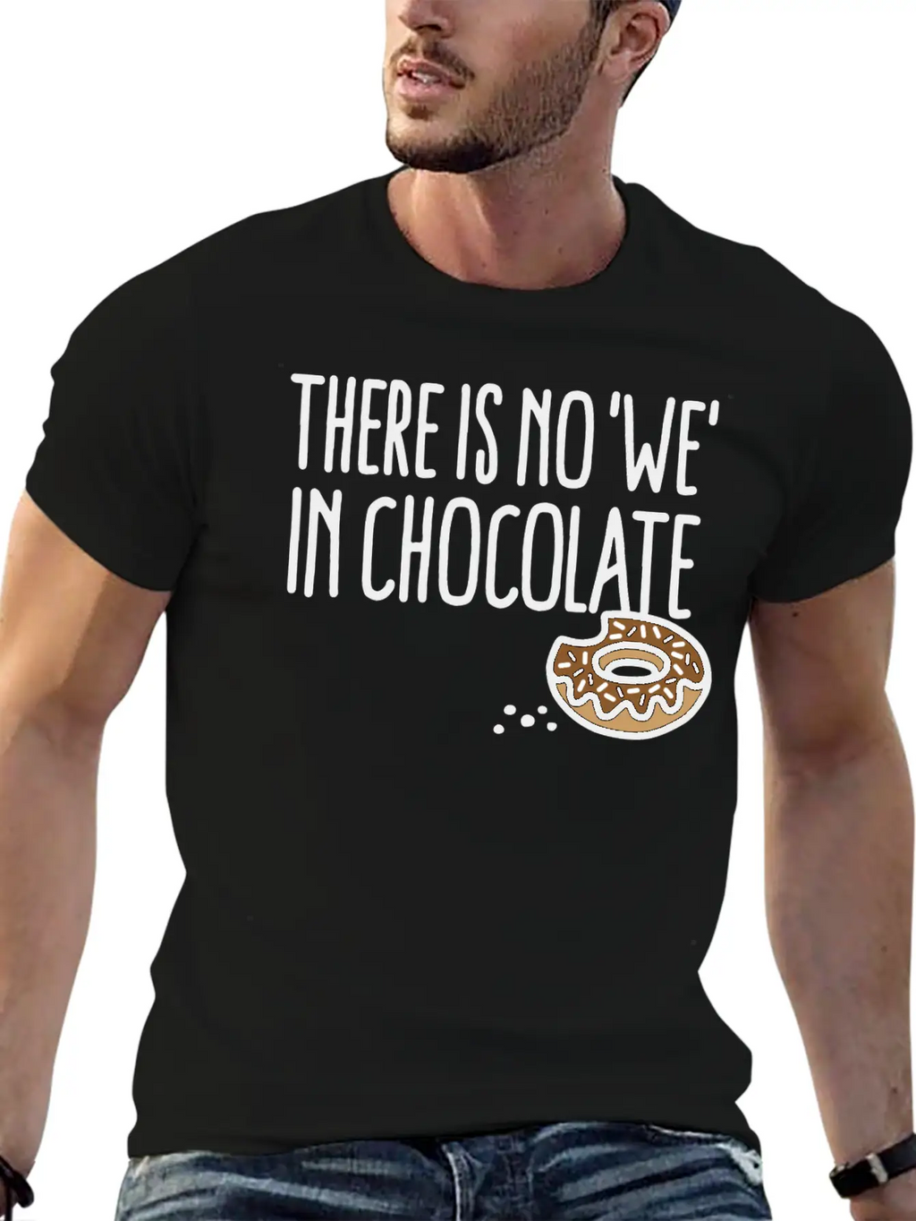 There Is No We In Chocolate Chocolate Fan Grazing Breathable Soft Cotton T-Shirt – Timeless Casual Look