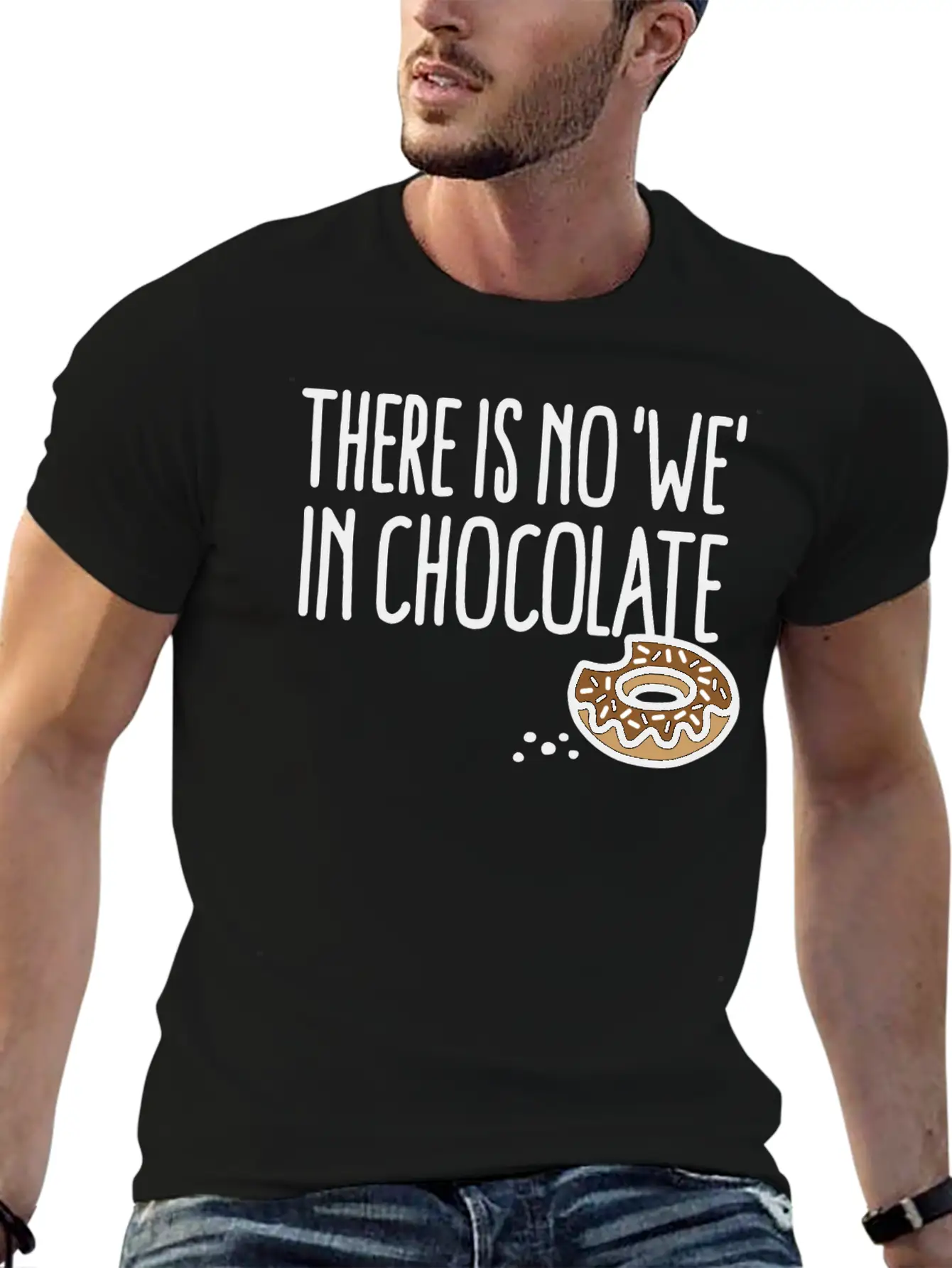 There Is No We In Chocolate Chocolate Fan Grazing Breathable Soft Cotton T-Shirt – Timeless Casual Look