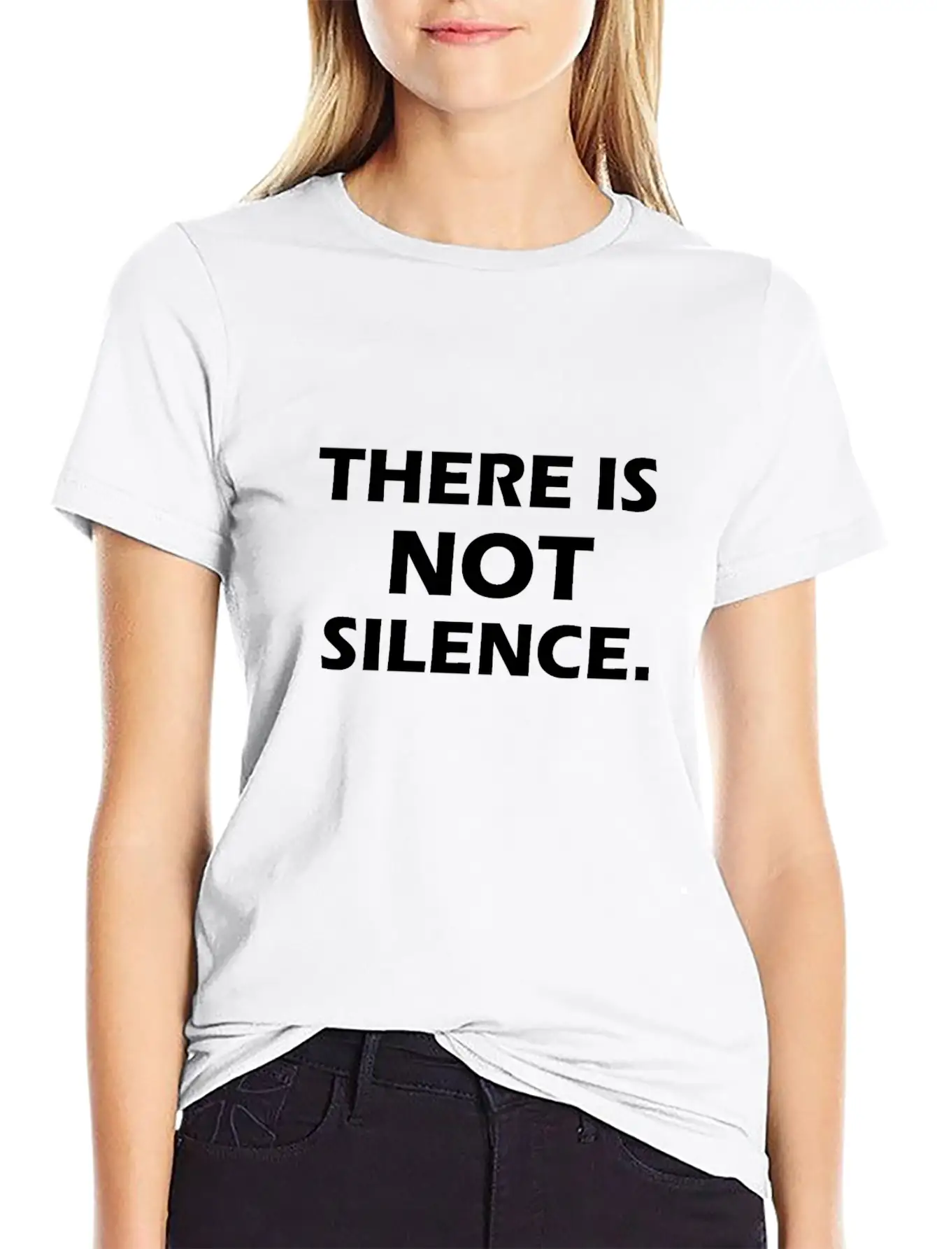 There Is Not Silence Essential Cotton Tee For Daily Outfits – Unisex Style