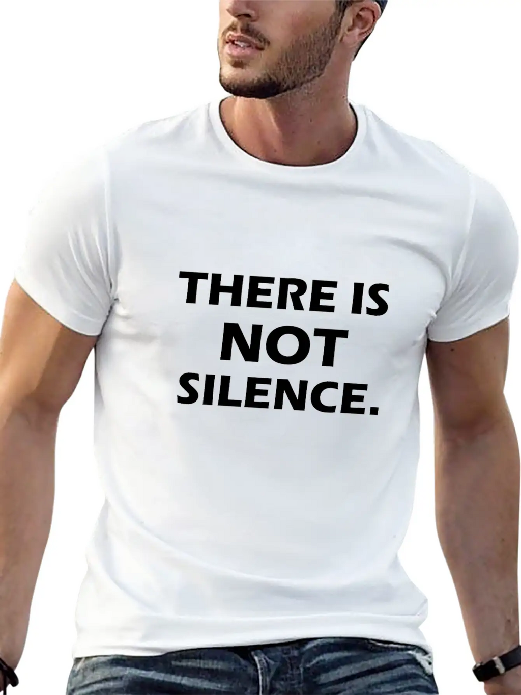 There Is Not Silence Essential Cotton Tee For Daily Outfits – Unisex Style