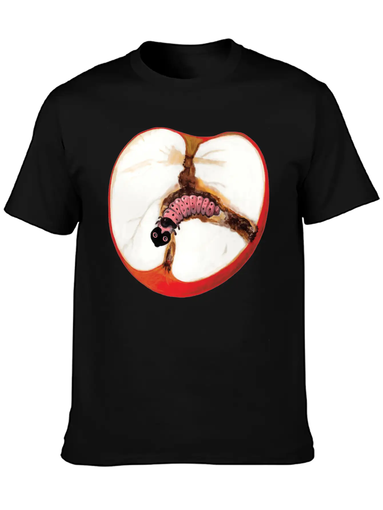 There's A Worm In This Apple Stylish Everyday T-Shirt – Unisex Basic Cotton Tee