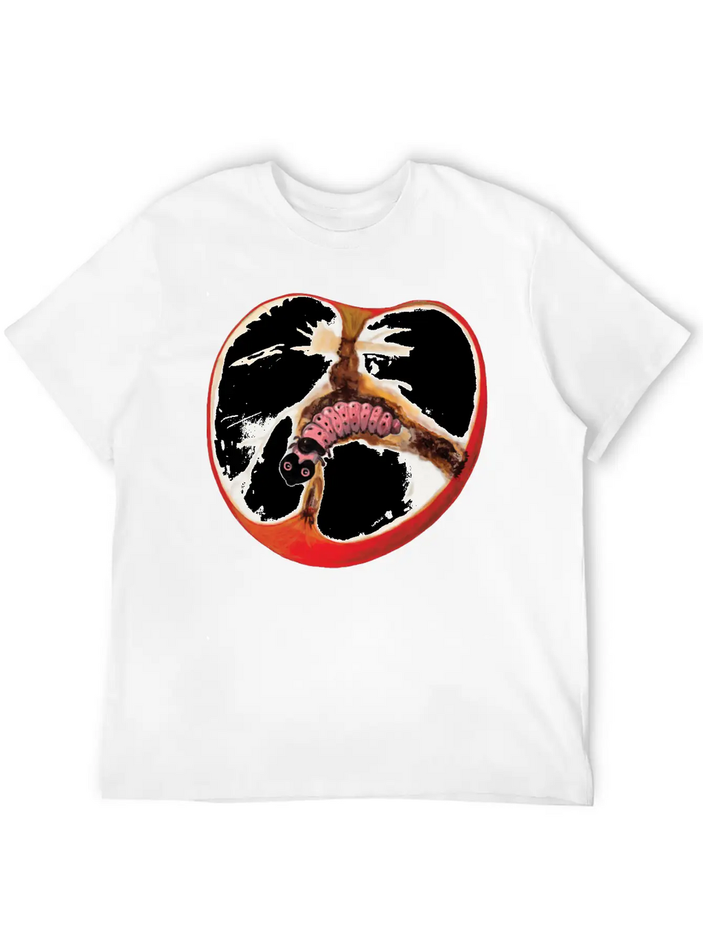 There's A Worm In This Apple Stylish Everyday T-Shirt – Unisex Basic Cotton Tee