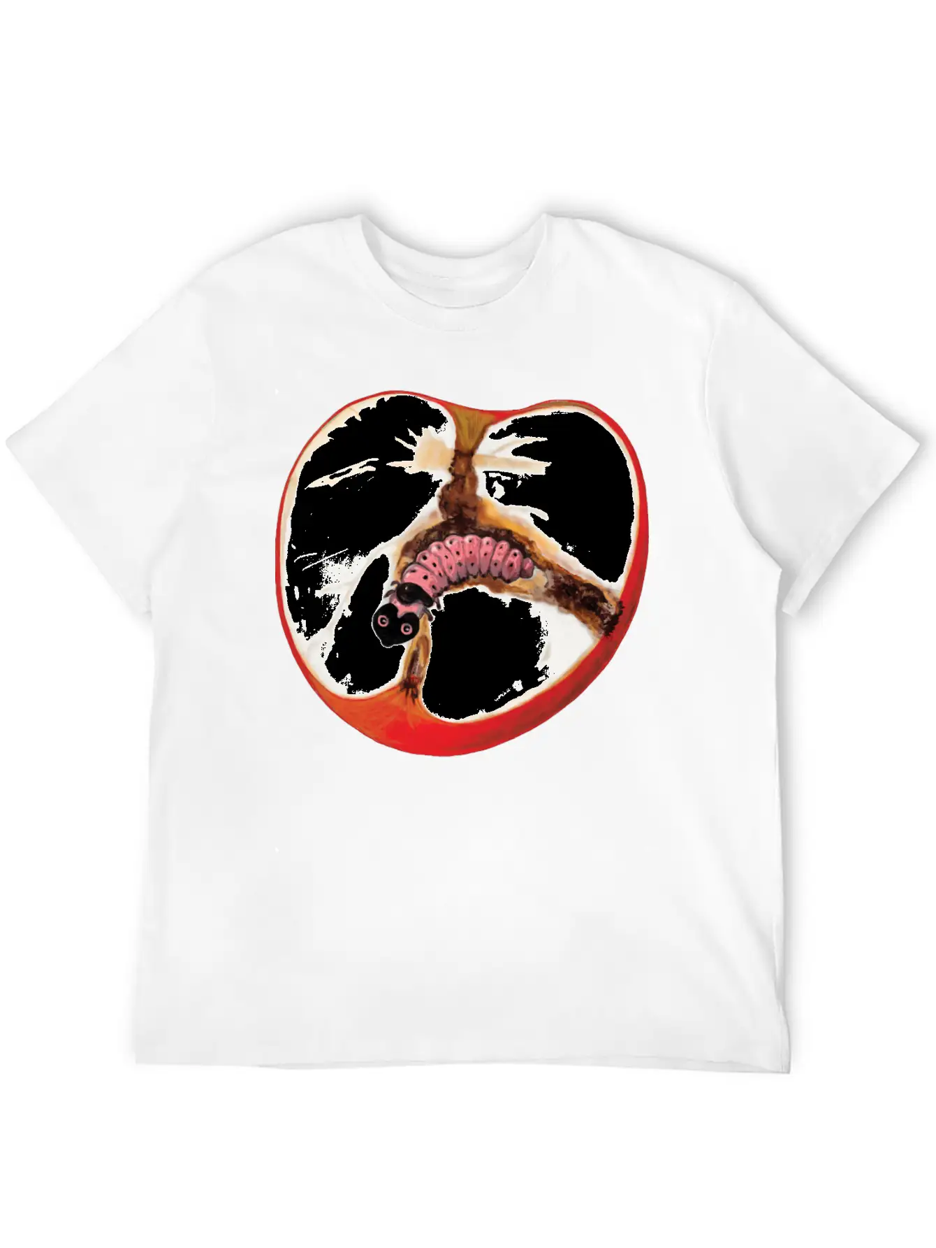 There's A Worm In This Apple Stylish Everyday T-Shirt – Unisex Basic Cotton Tee