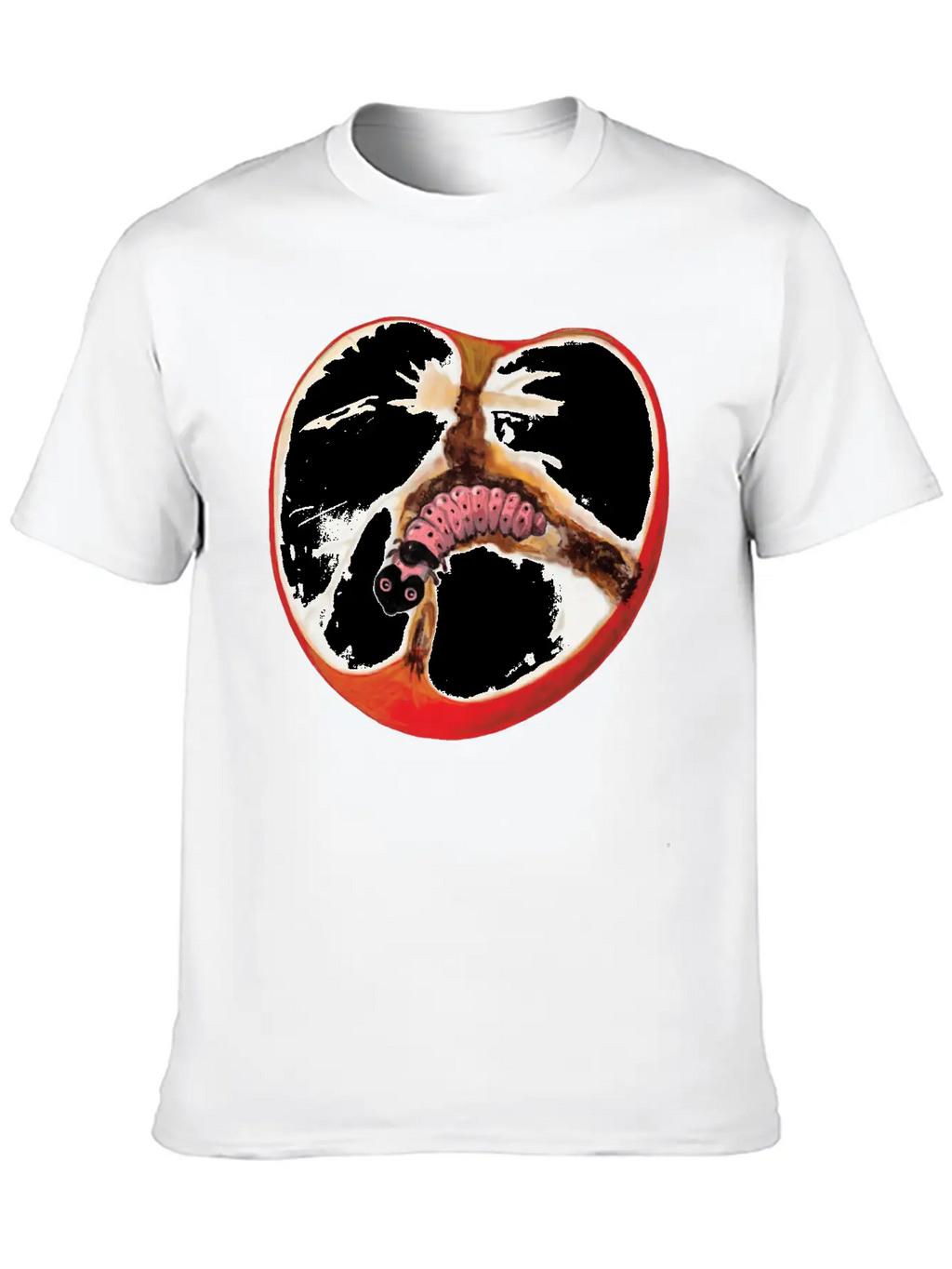 There's A Worm In This Apple Stylish Everyday T-Shirt – Unisex Basic Cotton Tee