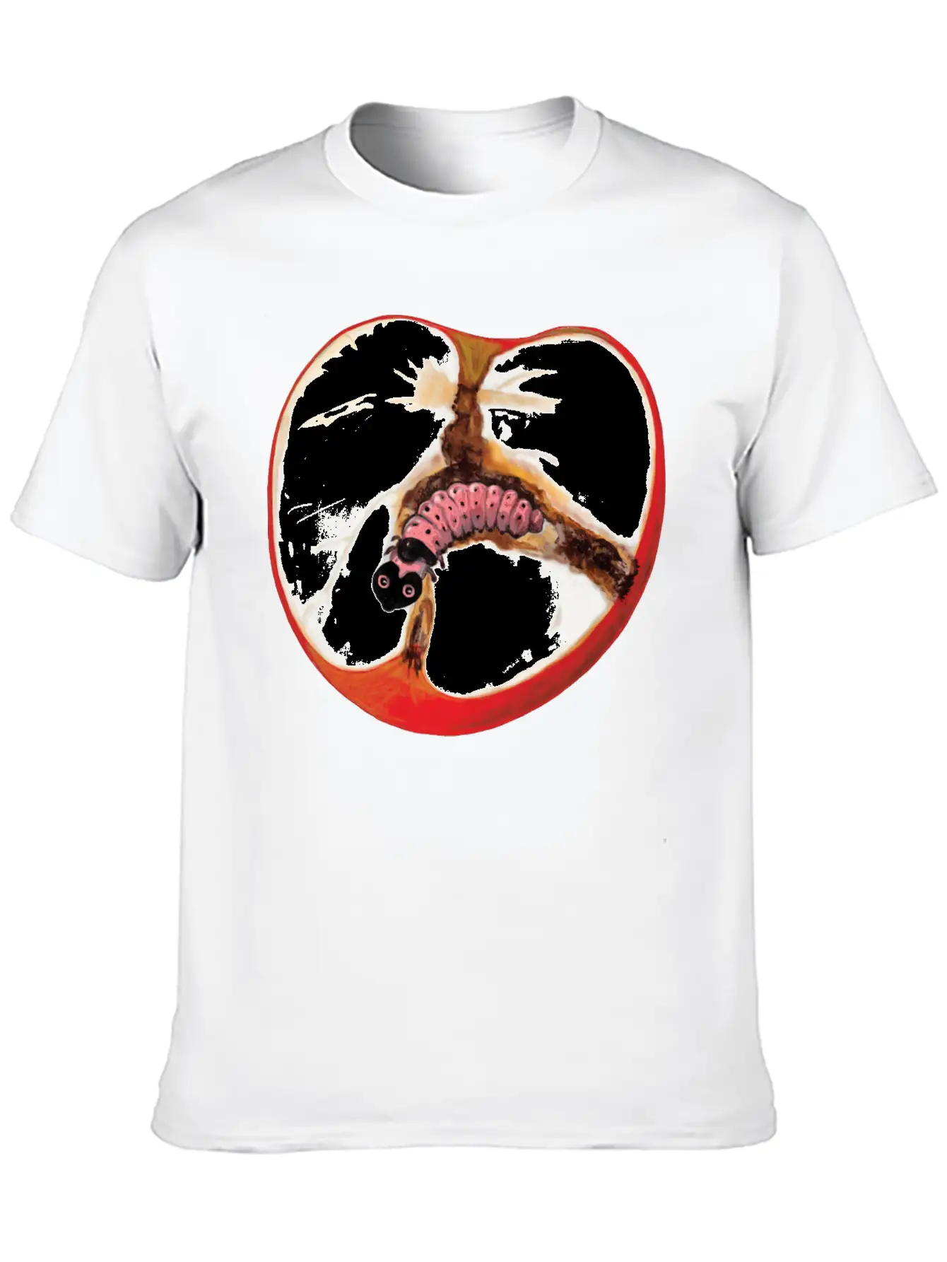 There's A Worm In This Apple Stylish Everyday T-Shirt – Unisex Basic Cotton Tee