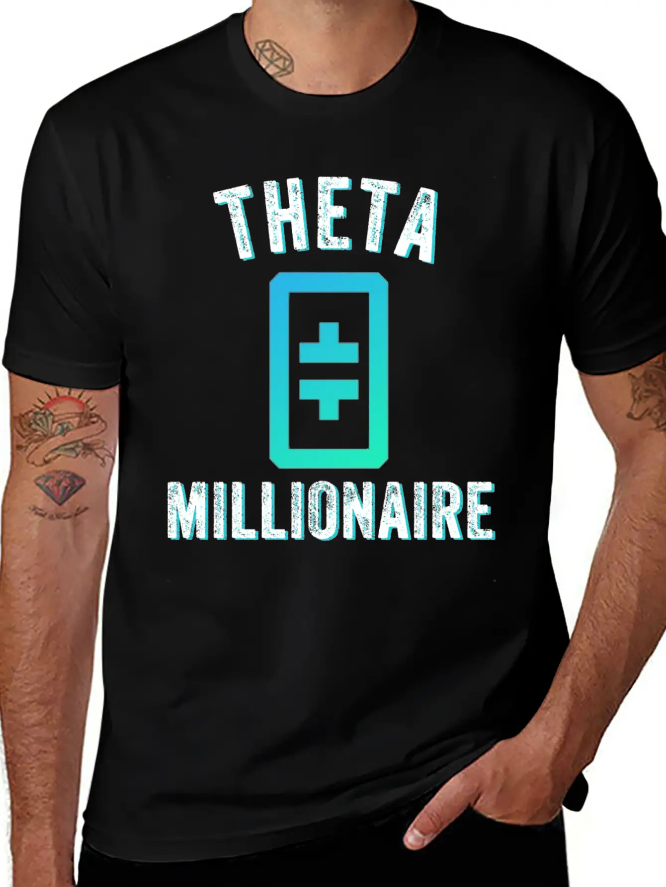 Theta Token - Theta Coin, Theta, Theta Crypto Breathable Graphic T-Shirt – Perfect For Casual Days