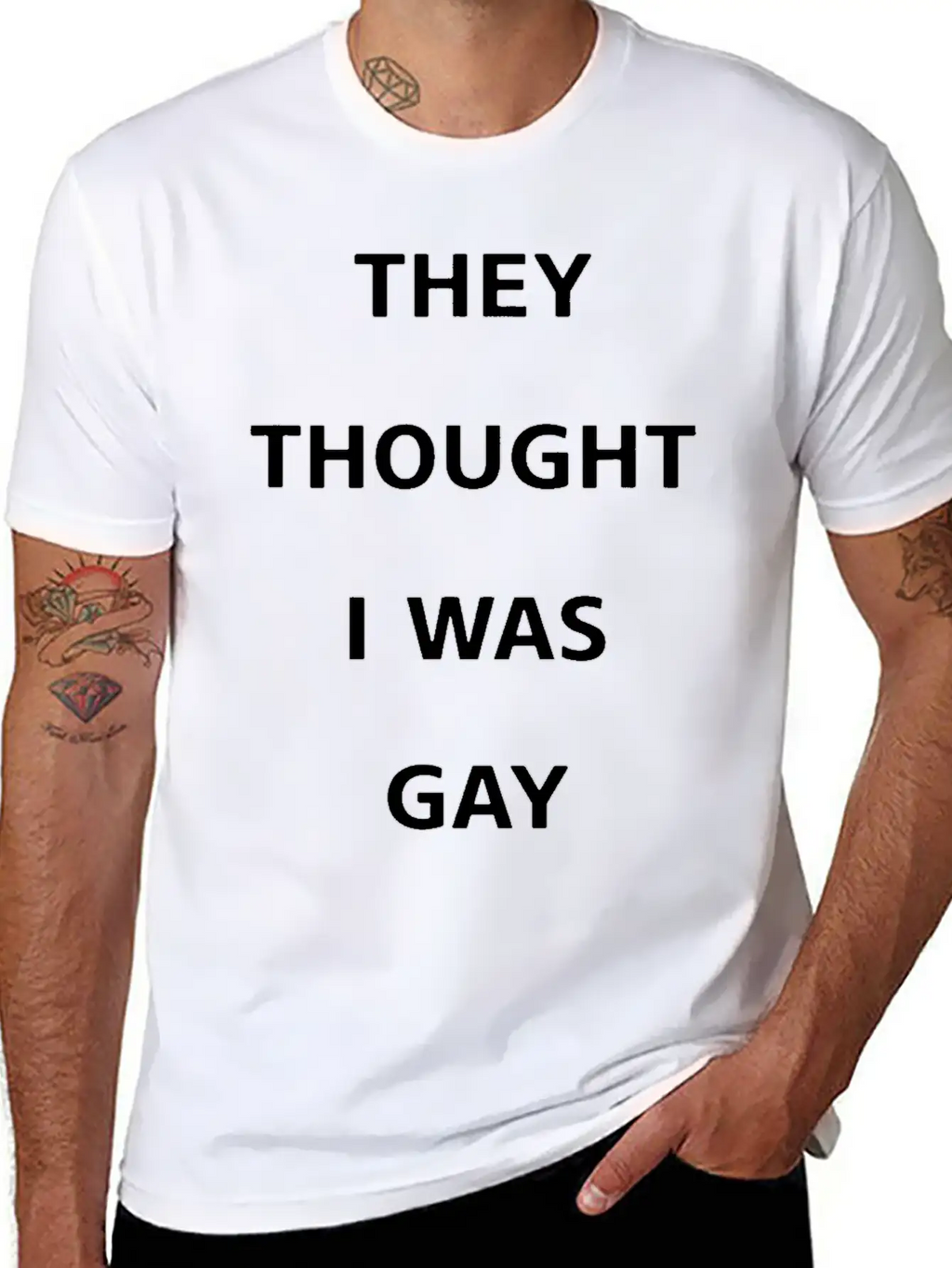 They Thought I Was Gay T Shirt Breathable Graphic T-Shirt – Perfect For Casual Days