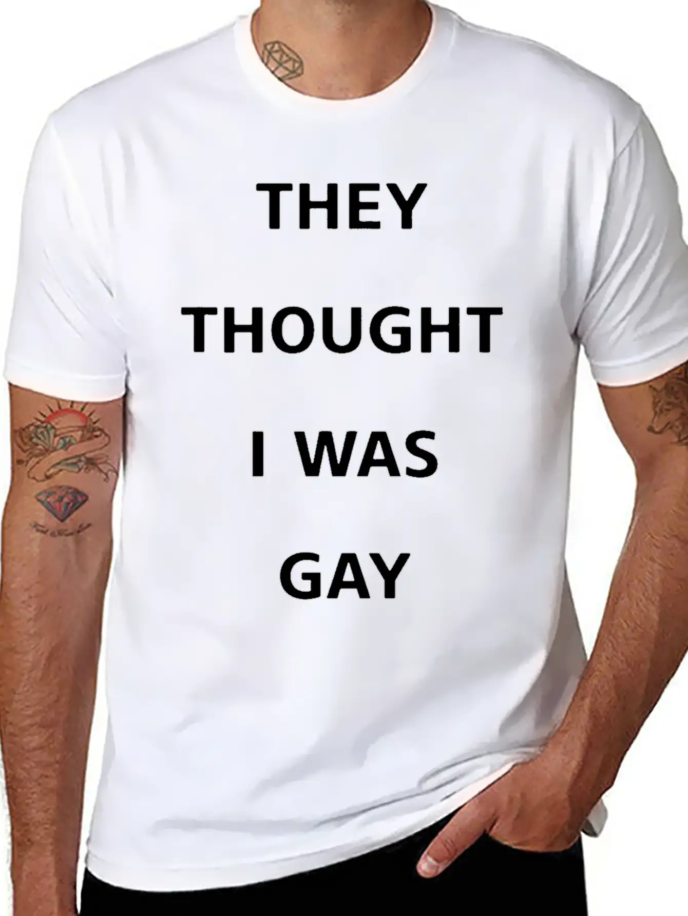 They Thought I Was Gay T Shirt Breathable Graphic T-Shirt – Perfect For Casual Days