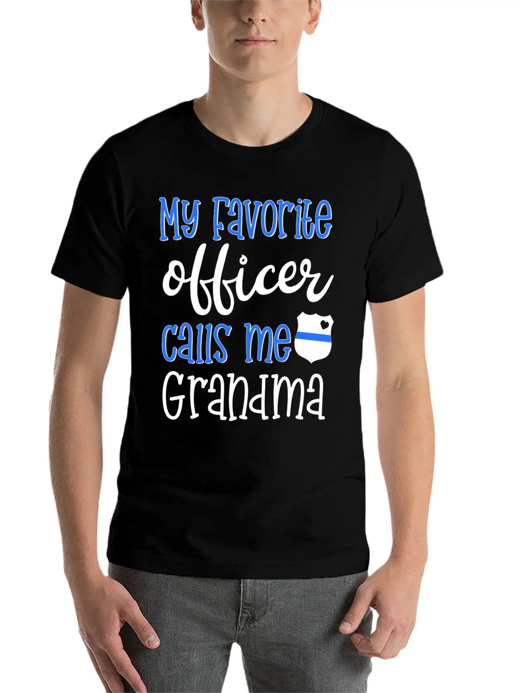 Thin Blue Line Grandma Classic Cotton Tee – Unisex Comfort For Any Season
