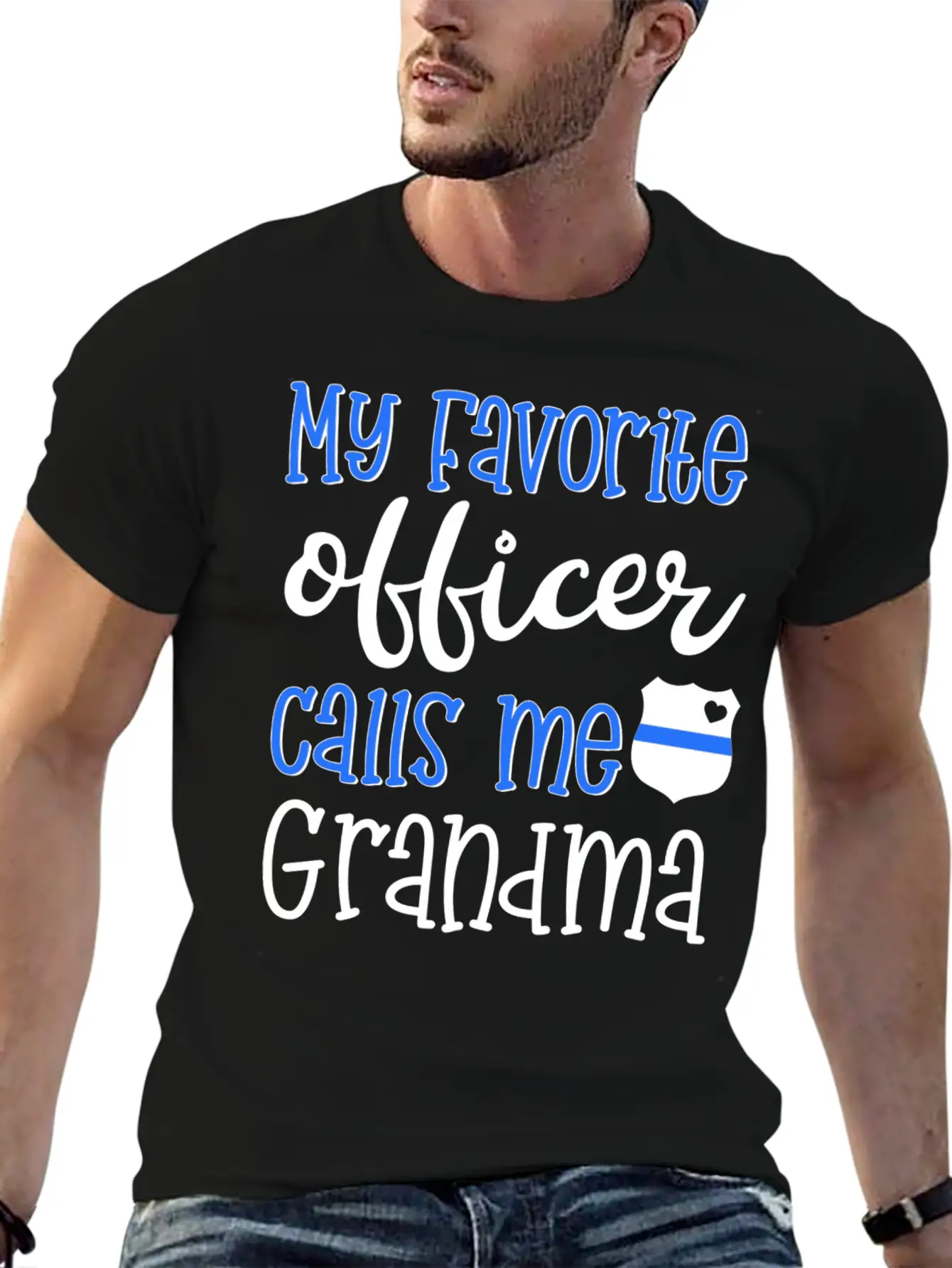 Thin Blue Line Grandma Classic Cotton Tee – Unisex Comfort For Any Season