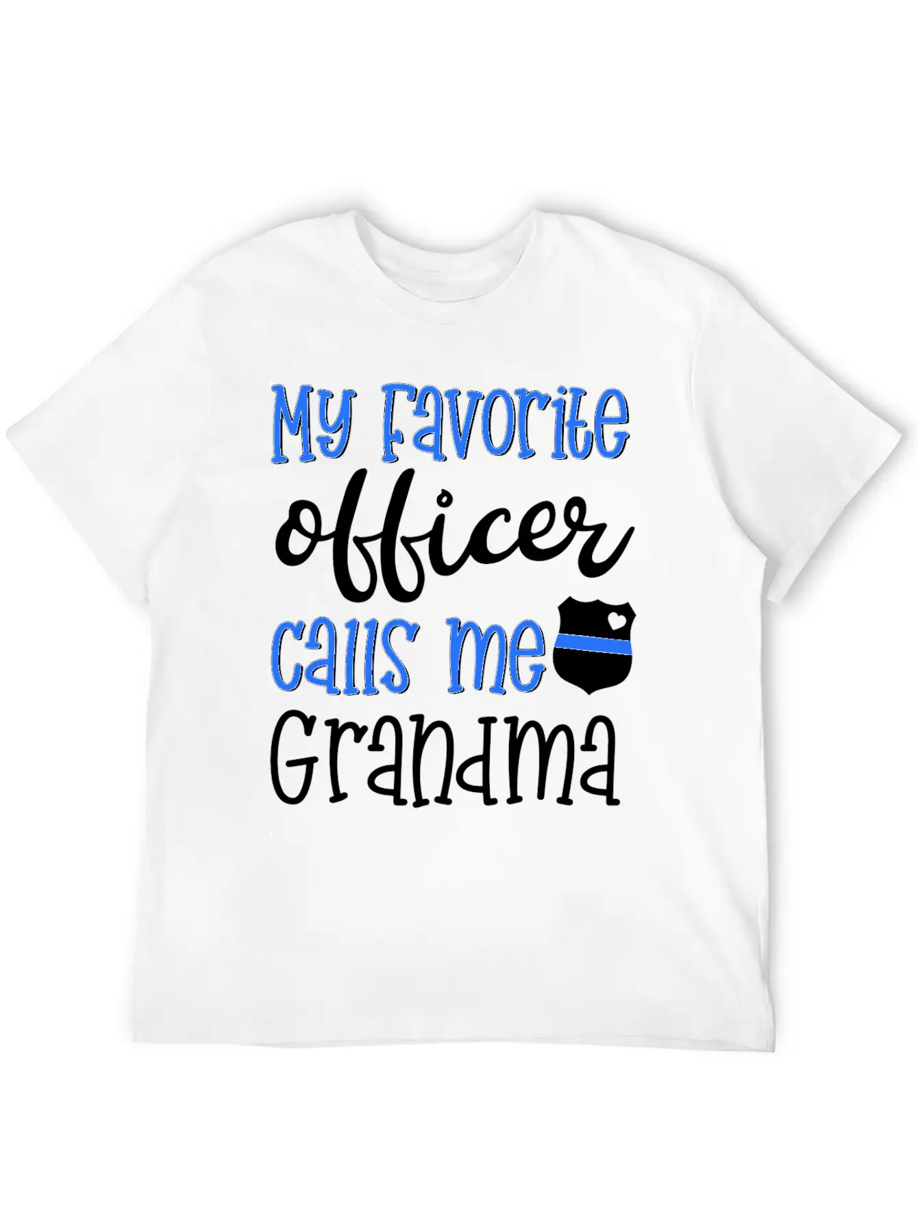 Thin Blue Line Grandma Classic Cotton Tee – Unisex Comfort For Any Season