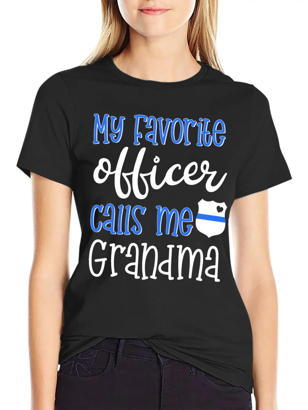 Thin Blue Line Grandma Classic Cotton Tee – Unisex Comfort For Any Season