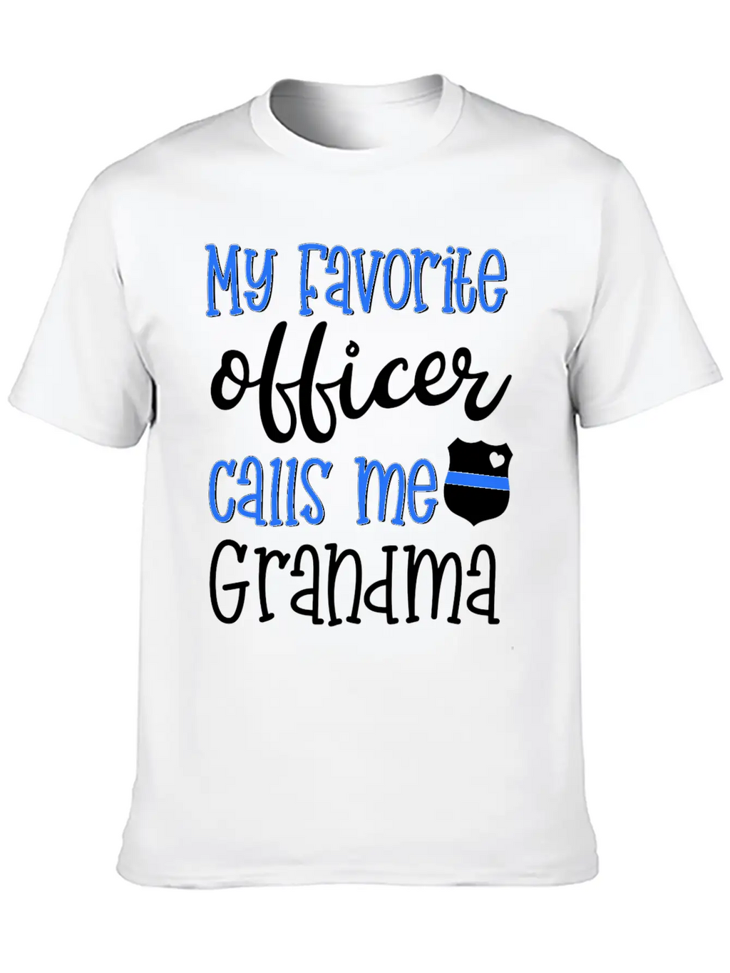 Thin Blue Line Grandma Classic Cotton Tee – Unisex Comfort For Any Season