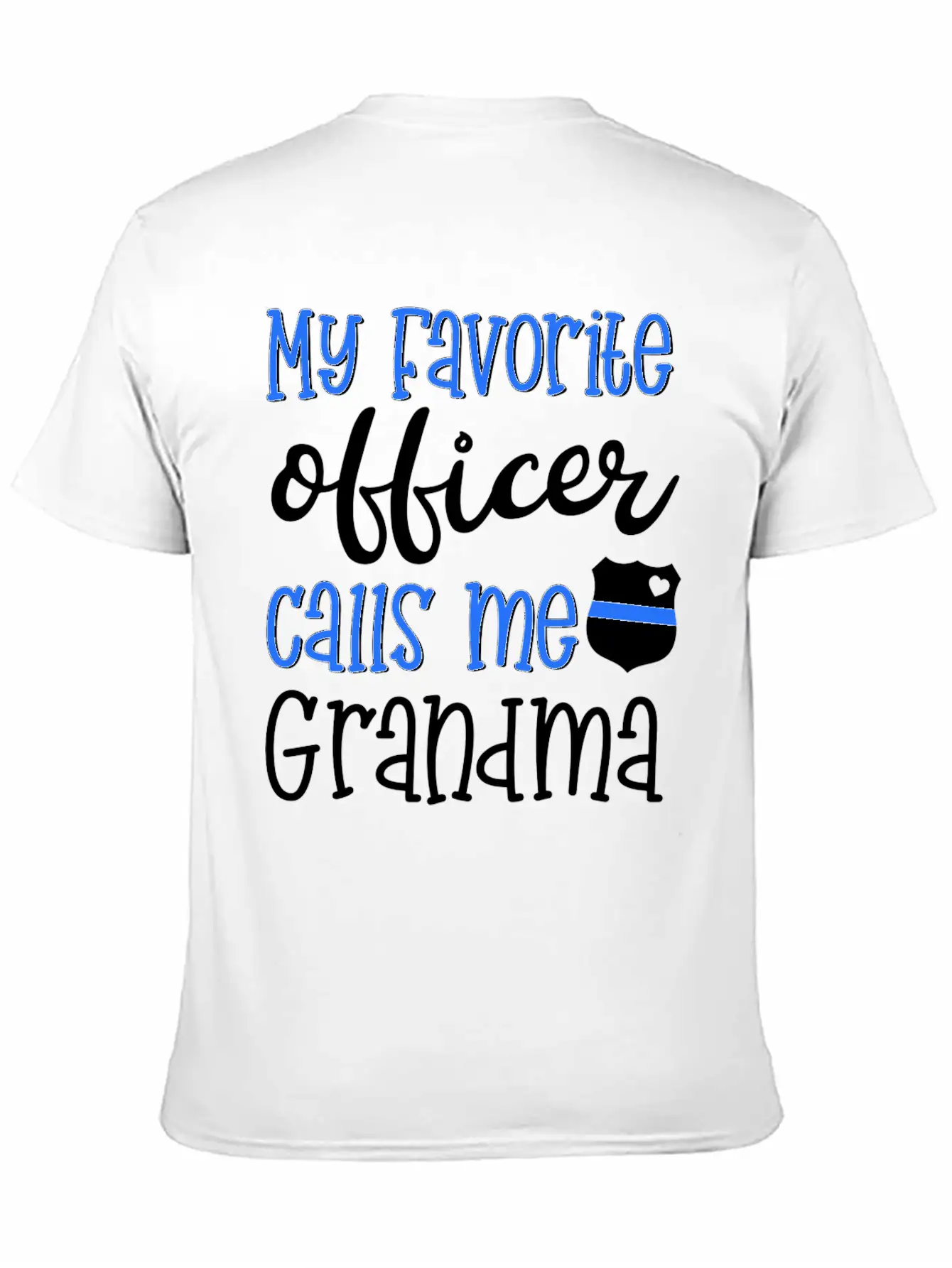 Thin Blue Line Grandma Classic Cotton Tee – Unisex Comfort For Any Season