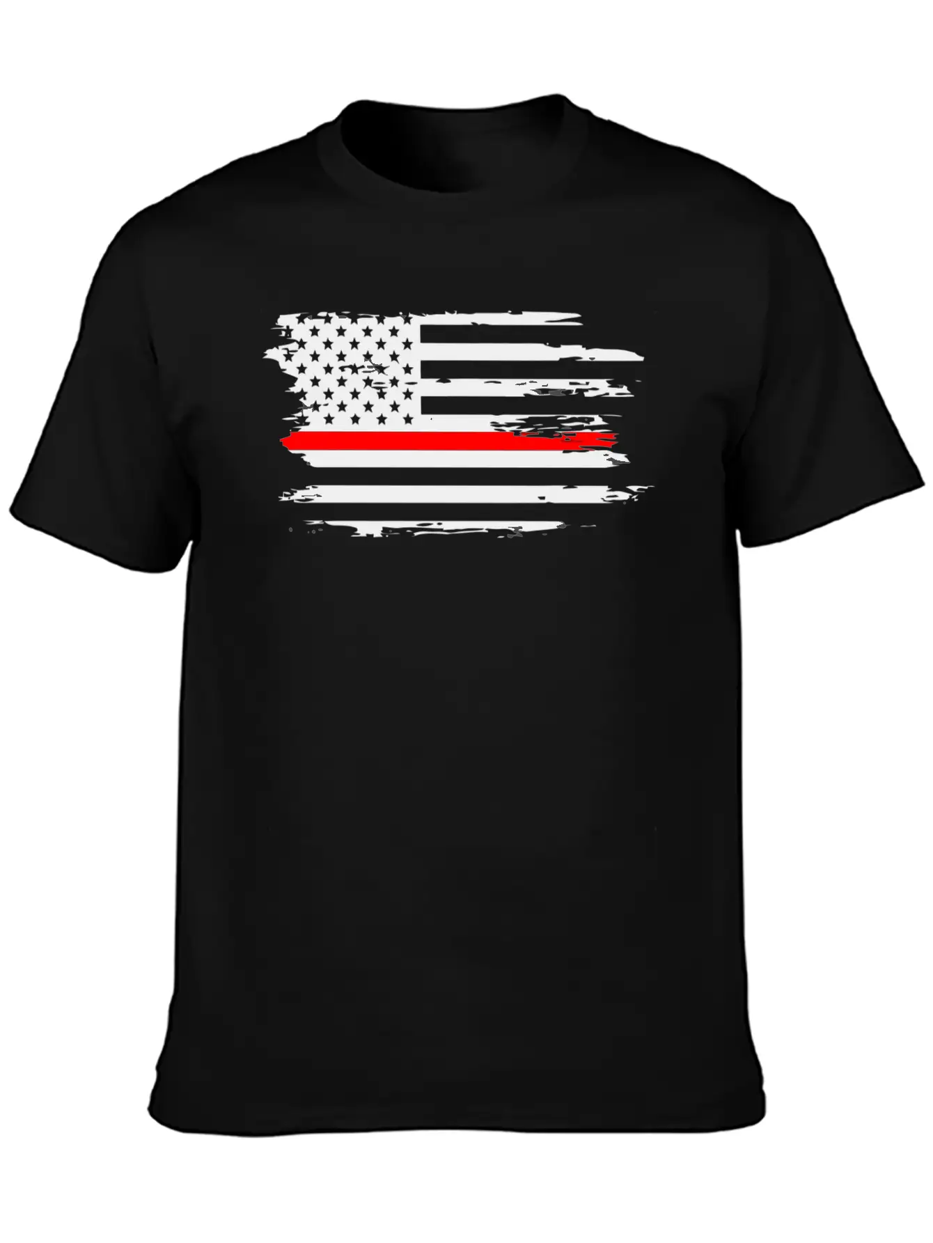 Thin Red Line Fireman Fire Rescue American Flag Ho Classic Cotton Tee – Unisex Comfort For Any Season