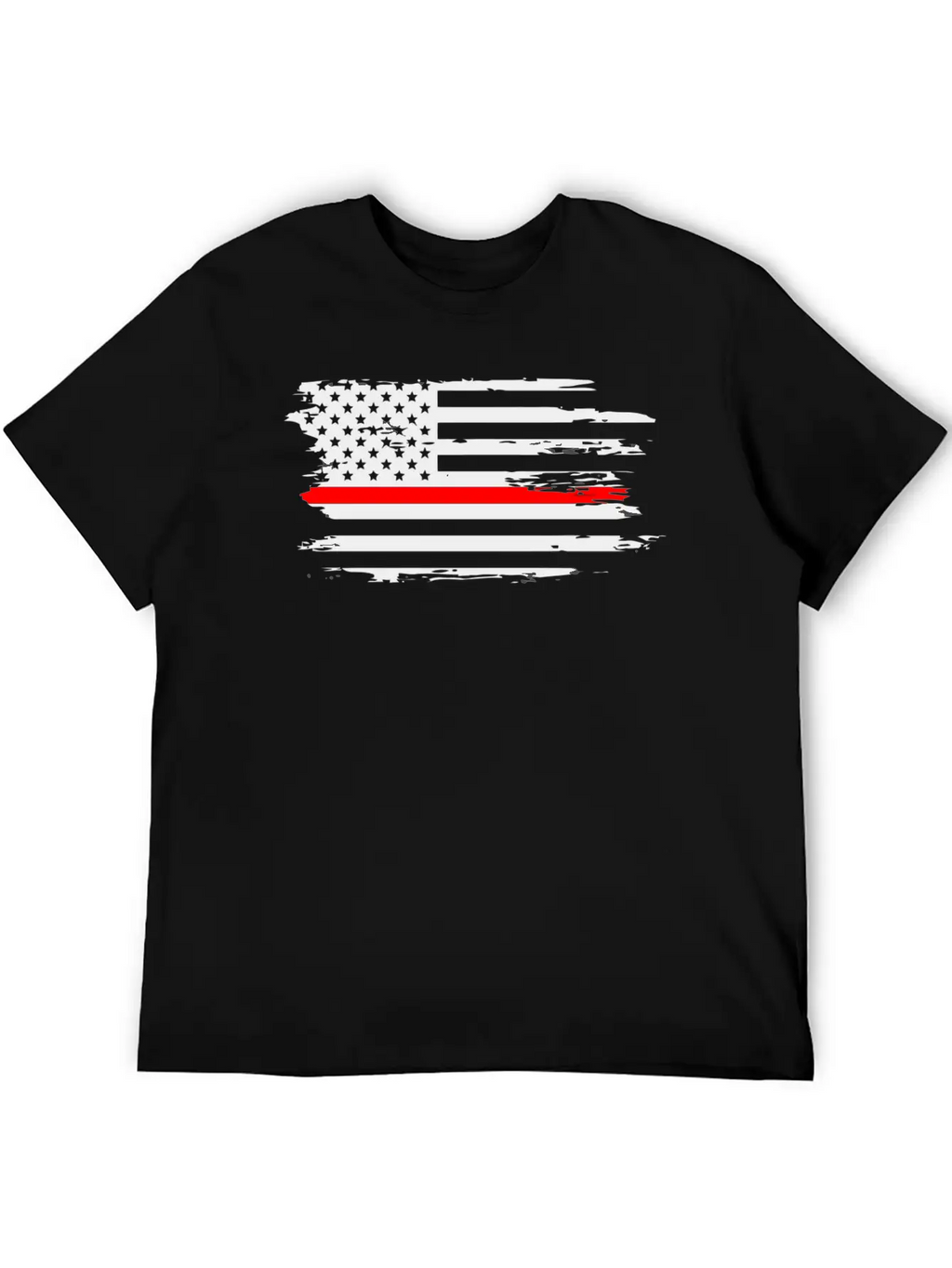 Thin Red Line Fireman Fire Rescue American Flag Ho Classic Cotton Tee – Unisex Comfort For Any Season
