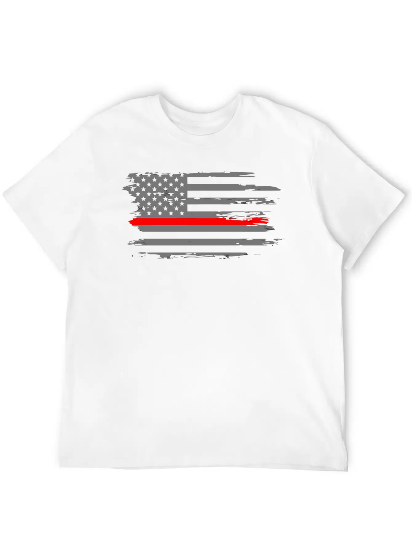 Thin Red Line Fireman Fire Rescue American Flag Ho Classic Cotton Tee – Unisex Comfort For Any Season