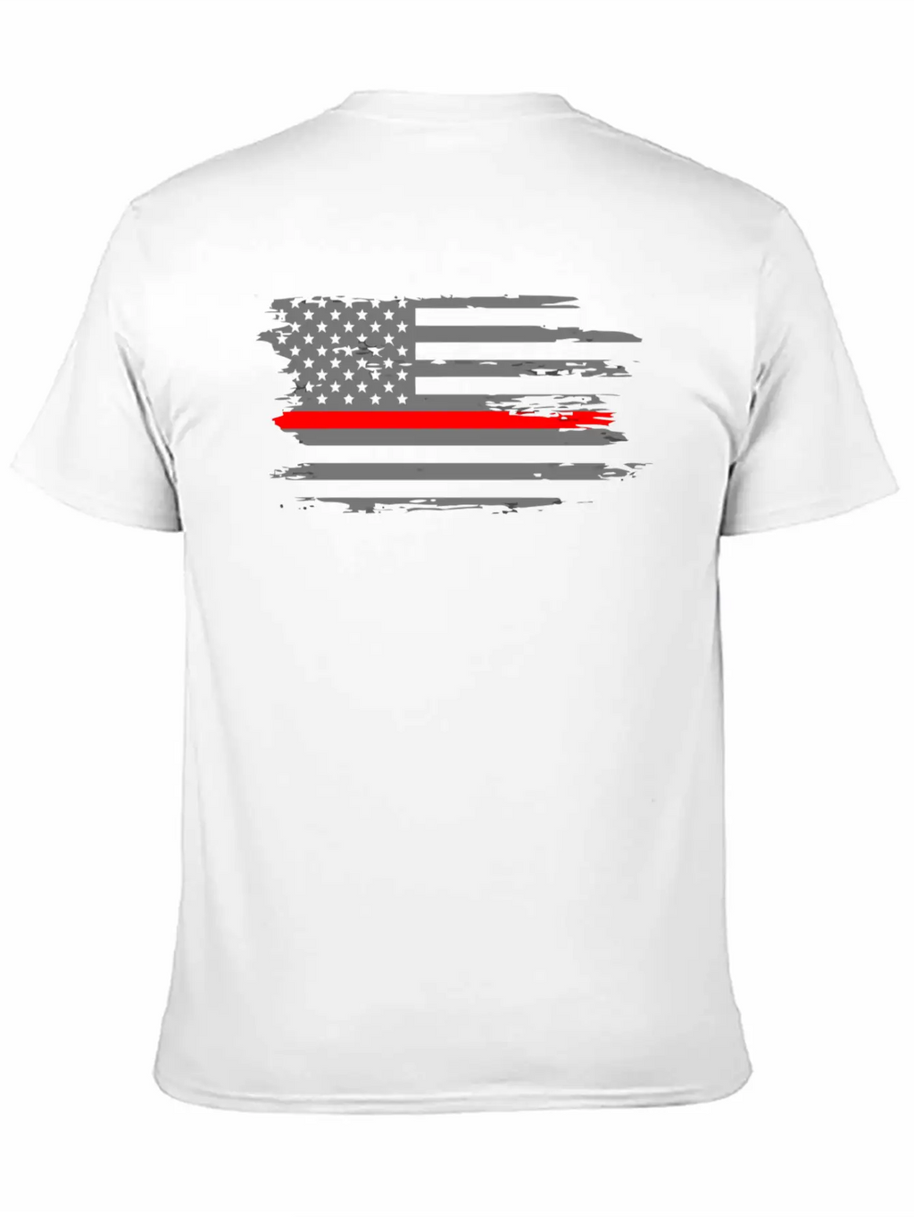 Thin Red Line Fireman Fire Rescue American Flag Ho Classic Cotton Tee – Unisex Comfort For Any Season