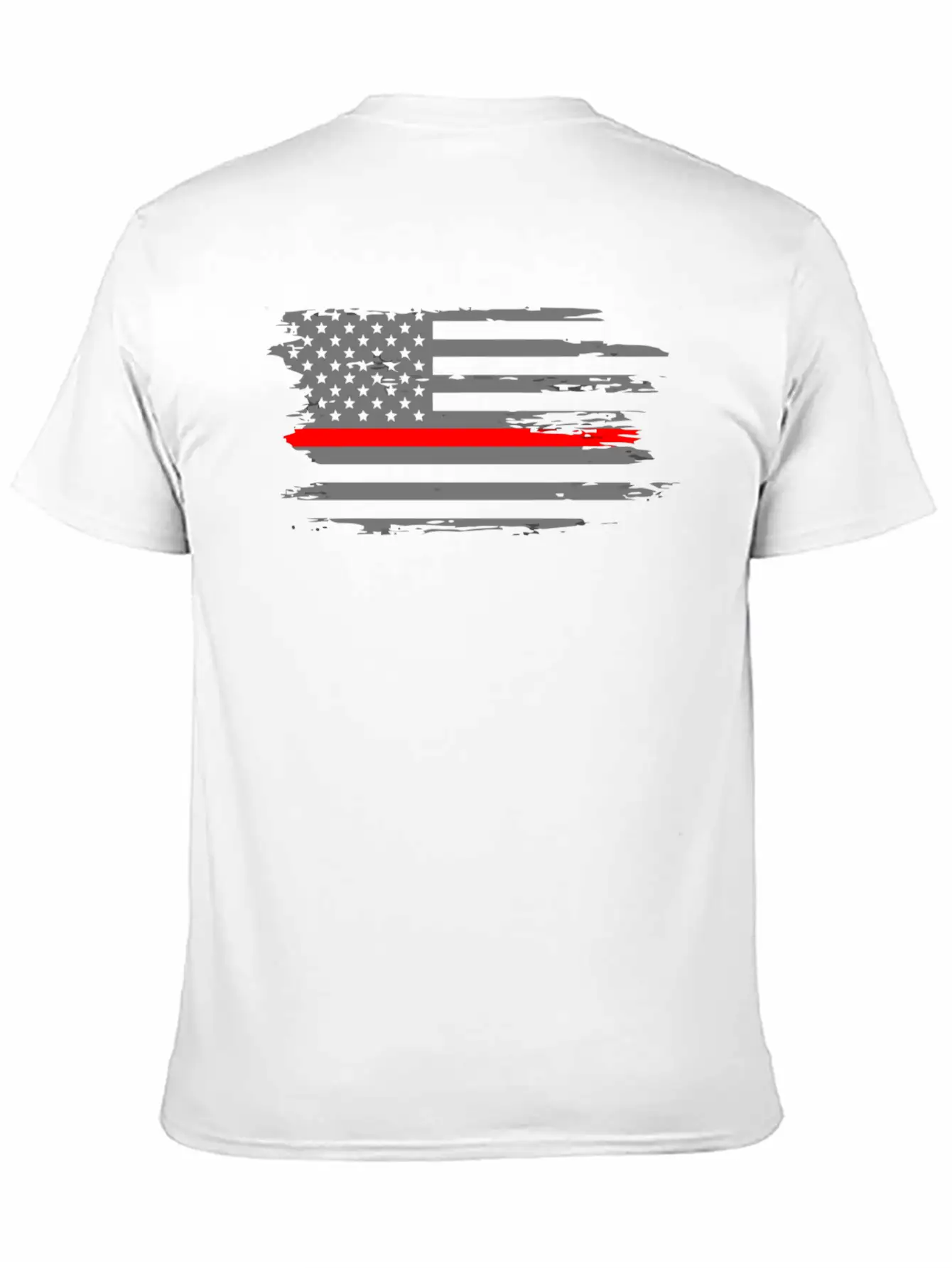 Thin Red Line Fireman Fire Rescue American Flag Ho Classic Cotton Tee – Unisex Comfort For Any Season