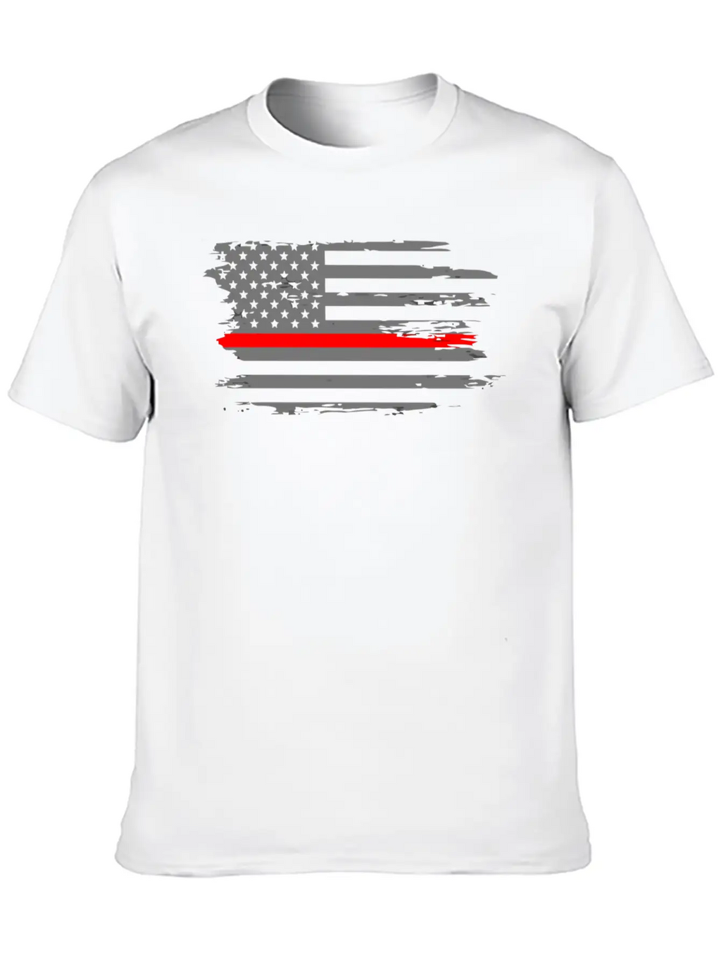 Thin Red Line Fireman Fire Rescue American Flag Ho Classic Cotton Tee – Unisex Comfort For Any Season