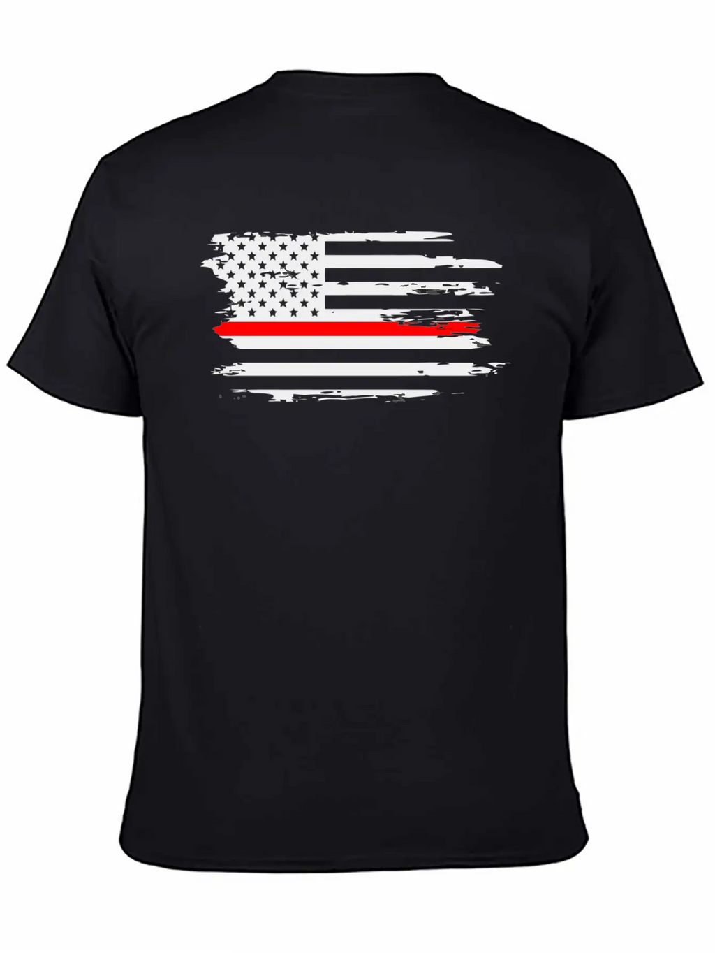 Thin Red Line Fireman Fire Rescue American Flag Ho Classic Cotton Tee – Unisex Comfort For Any Season
