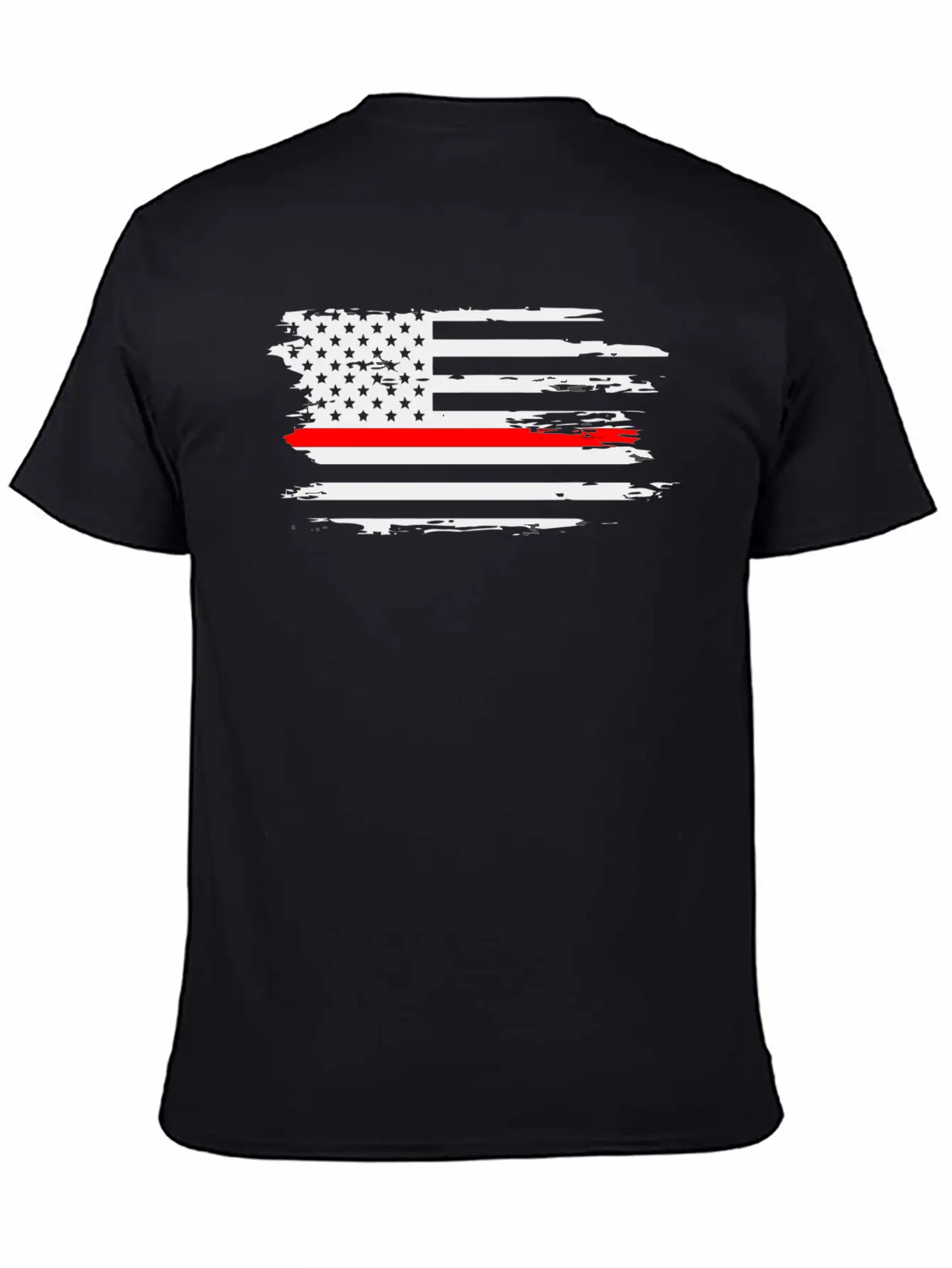 Thin Red Line Fireman Fire Rescue American Flag Ho Classic Cotton Tee – Unisex Comfort For Any Season