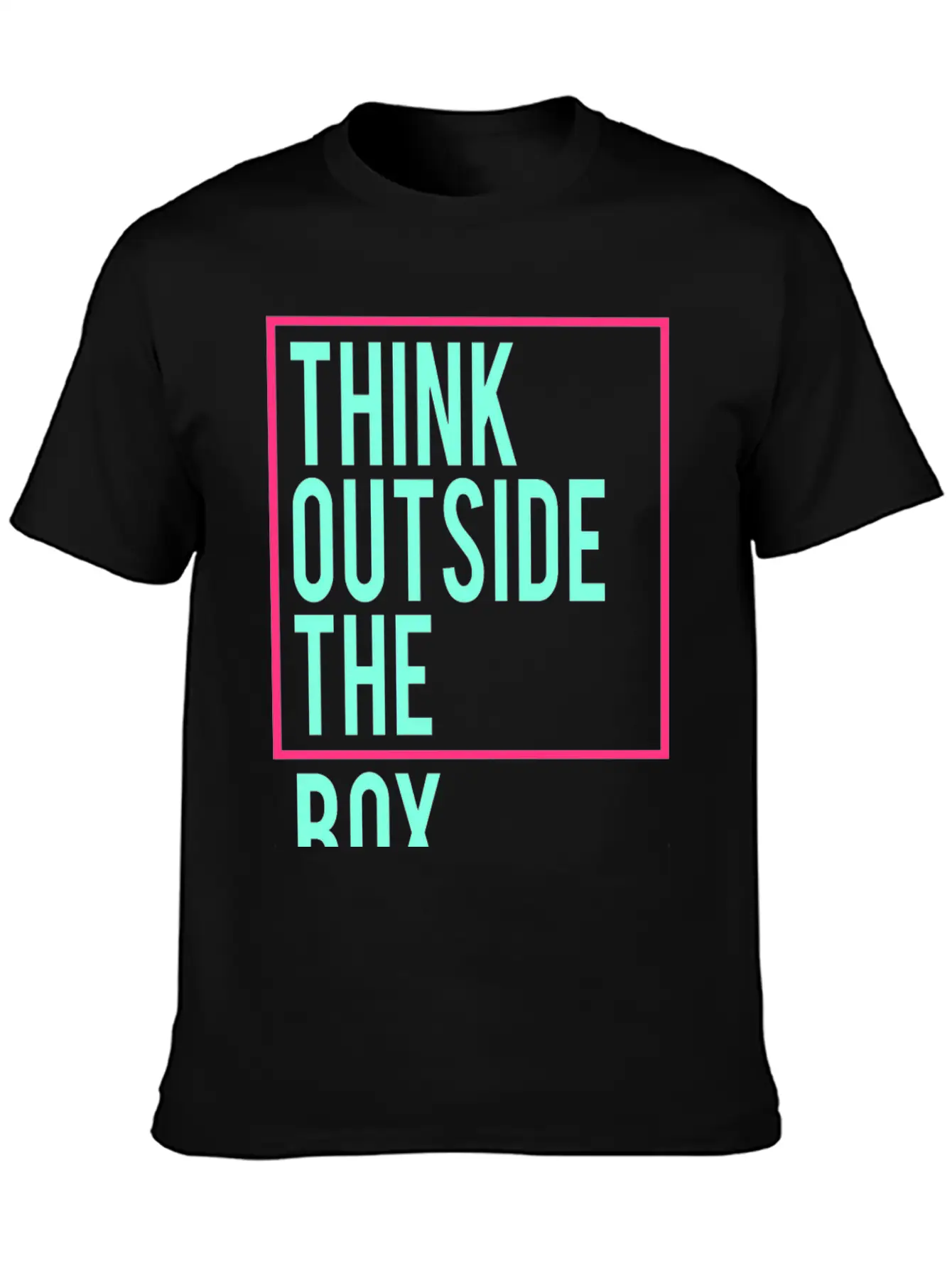 Think Outside The Box Stylish Everyday T-Shirt – Unisex Basic Cotton Tee
