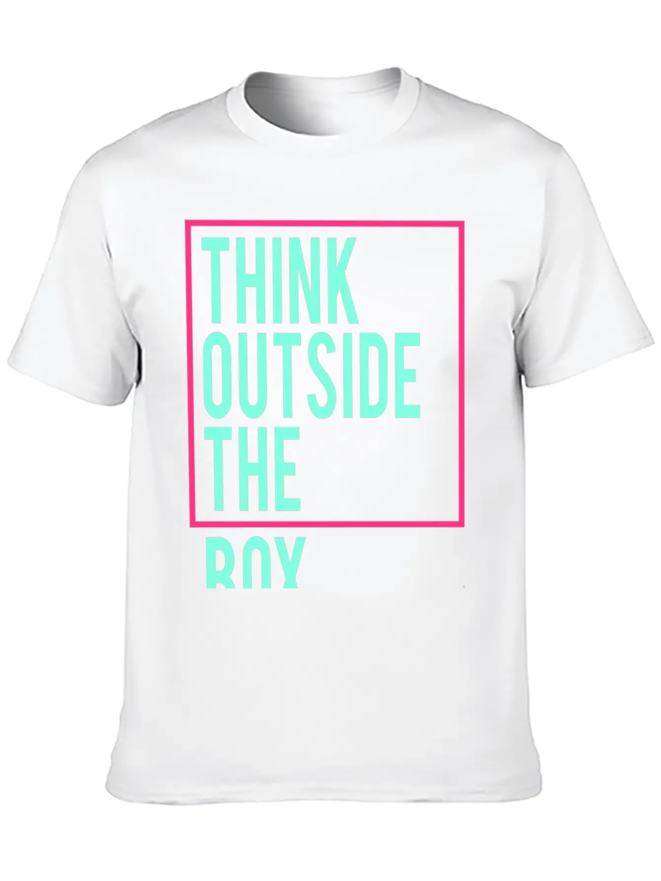 Think Outside The Box Stylish Everyday T-Shirt – Unisex Basic Cotton Tee