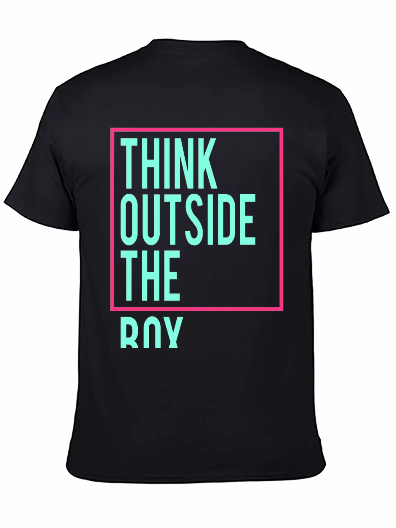 Think Outside The Box Stylish Everyday T-Shirt – Unisex Basic Cotton Tee