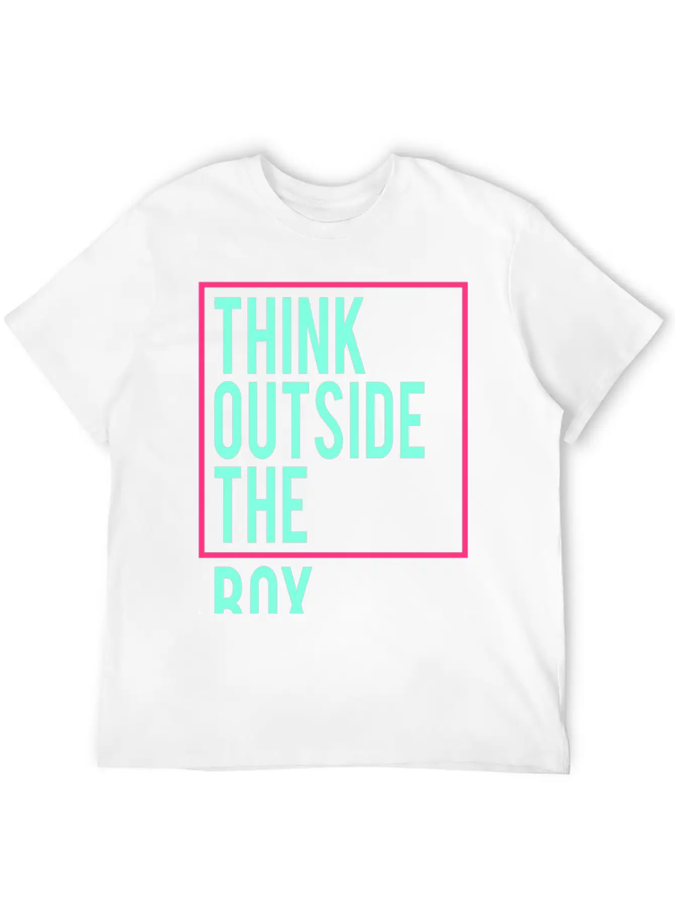Think Outside The Box Stylish Everyday T-Shirt – Unisex Basic Cotton Tee