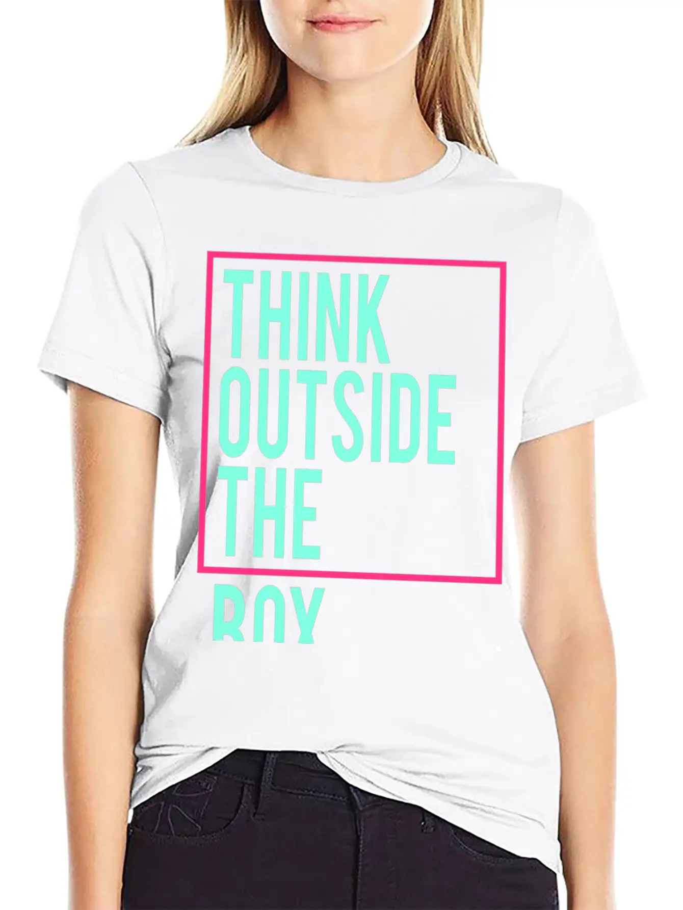 Think Outside The Box Stylish Everyday T-Shirt – Unisex Basic Cotton Tee