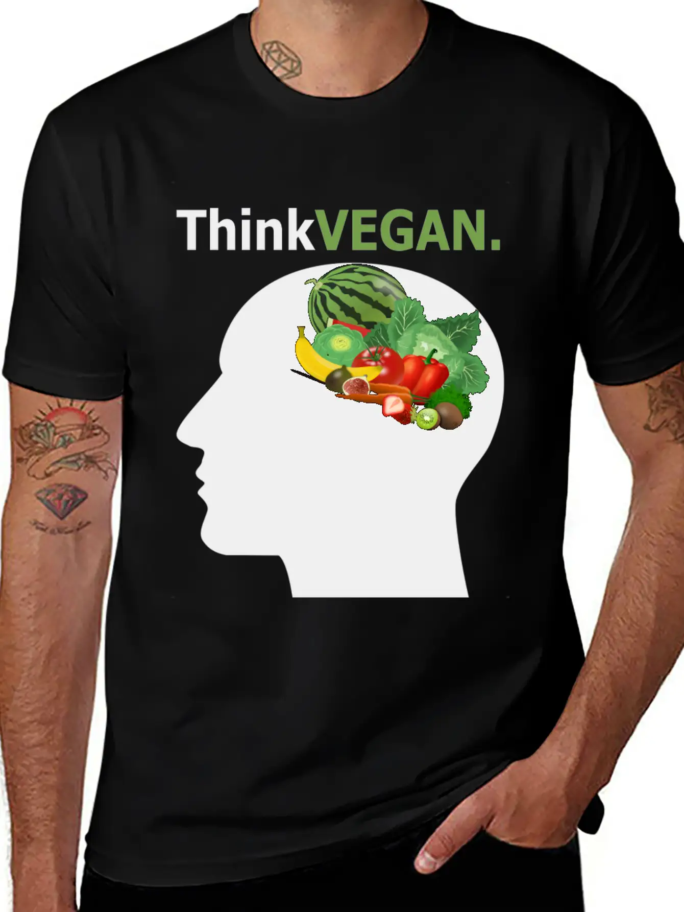 Think Vegan Breathable Soft Cotton T-Shirt – Timeless Casual Look