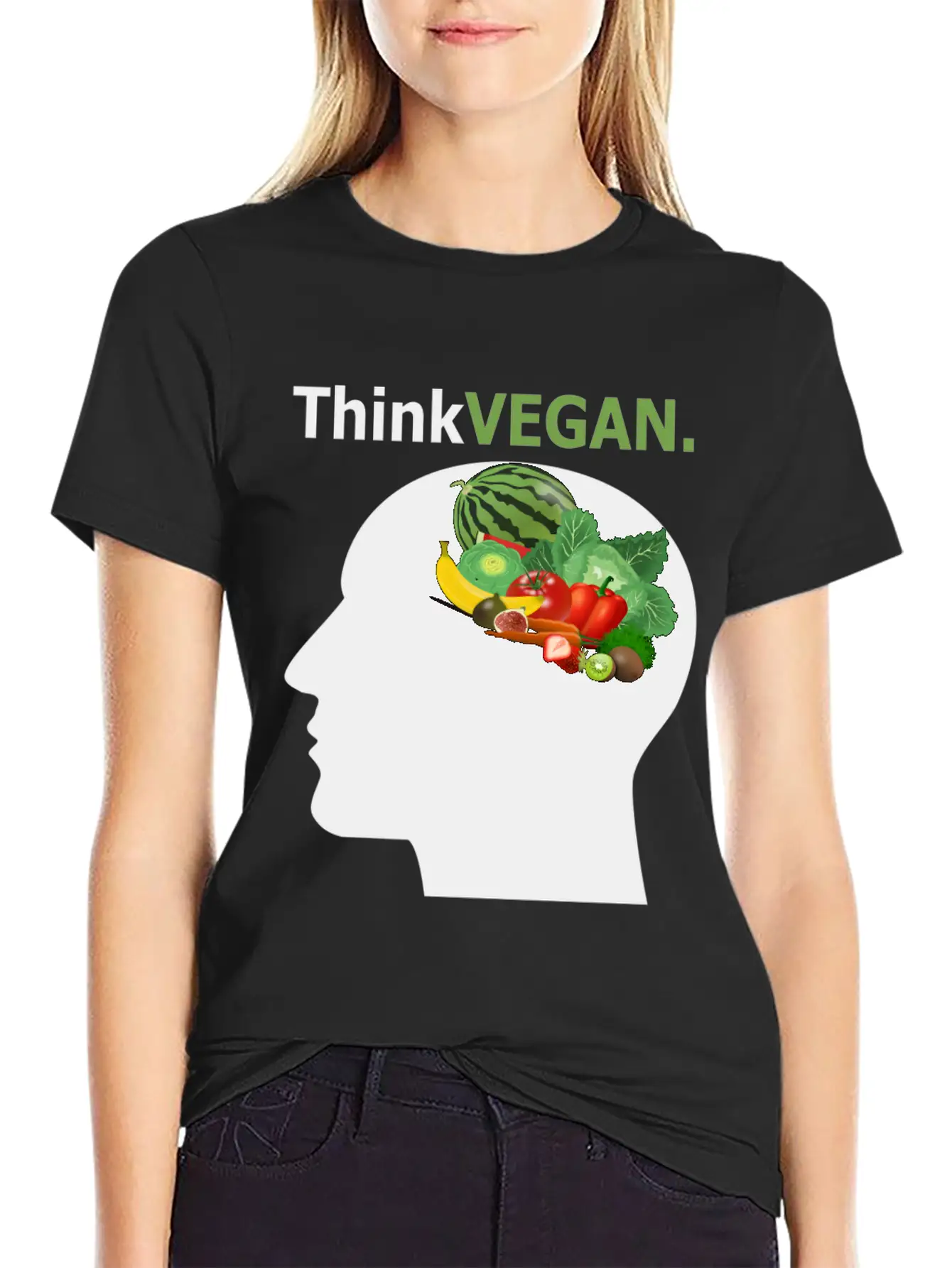 Think Vegan Breathable Soft Cotton T-Shirt – Timeless Casual Look