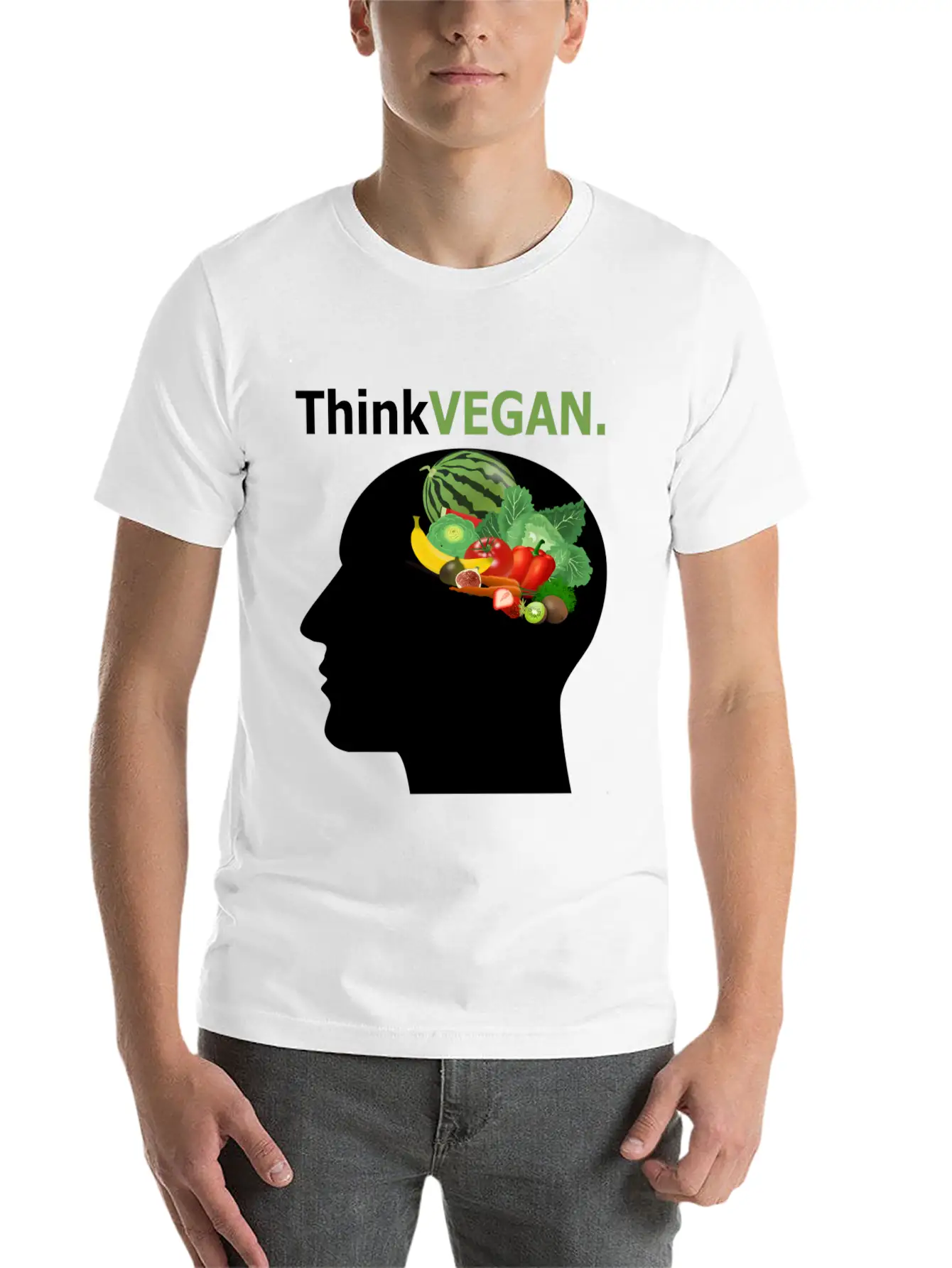 Think Vegan Breathable Soft Cotton T-Shirt – Timeless Casual Look