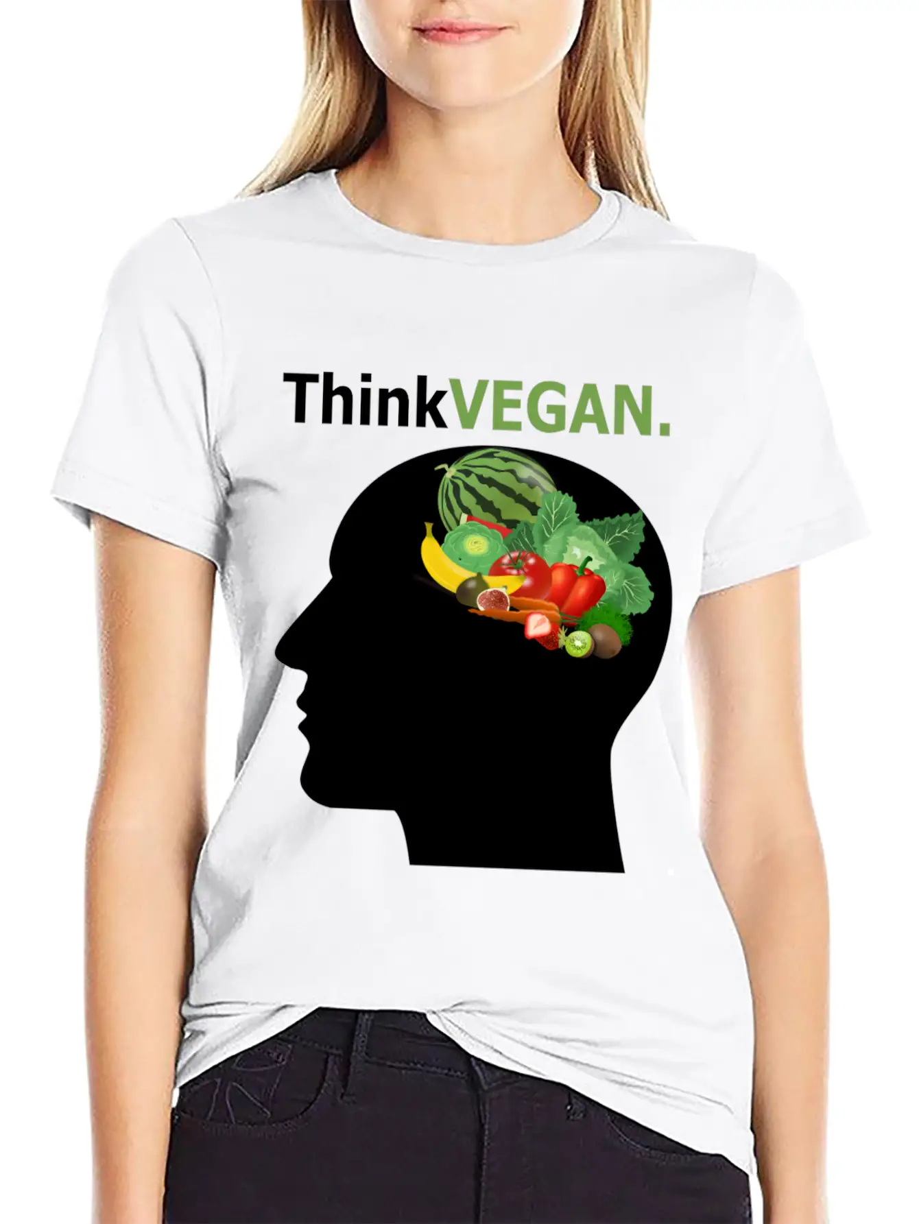 Think Vegan Breathable Soft Cotton T-Shirt – Timeless Casual Look