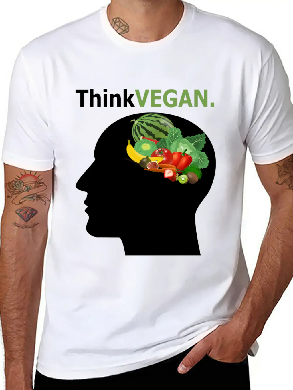 Think Vegan Breathable Soft Cotton T-Shirt – Timeless Casual Look
