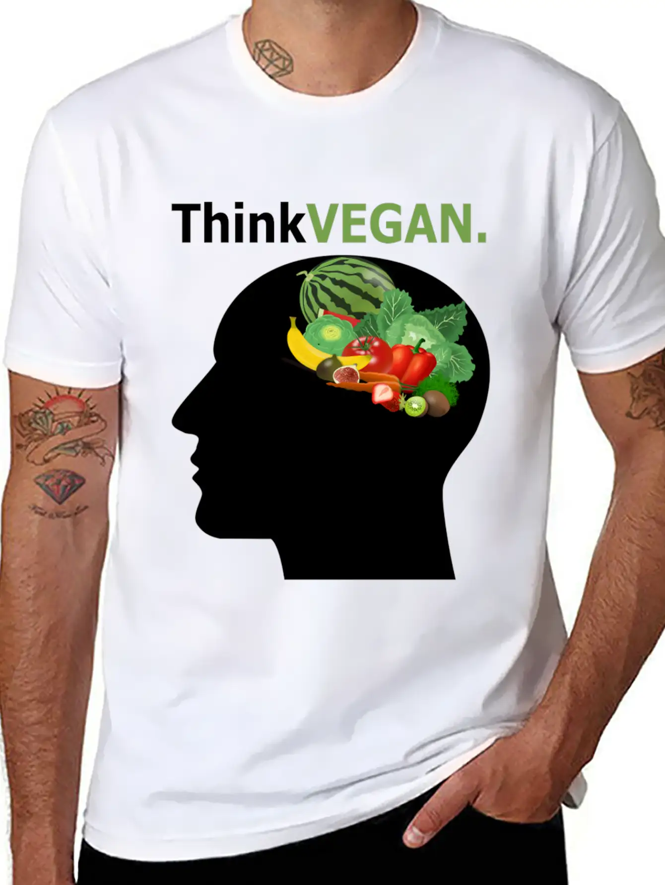 Think Vegan Breathable Soft Cotton T-Shirt – Timeless Casual Look