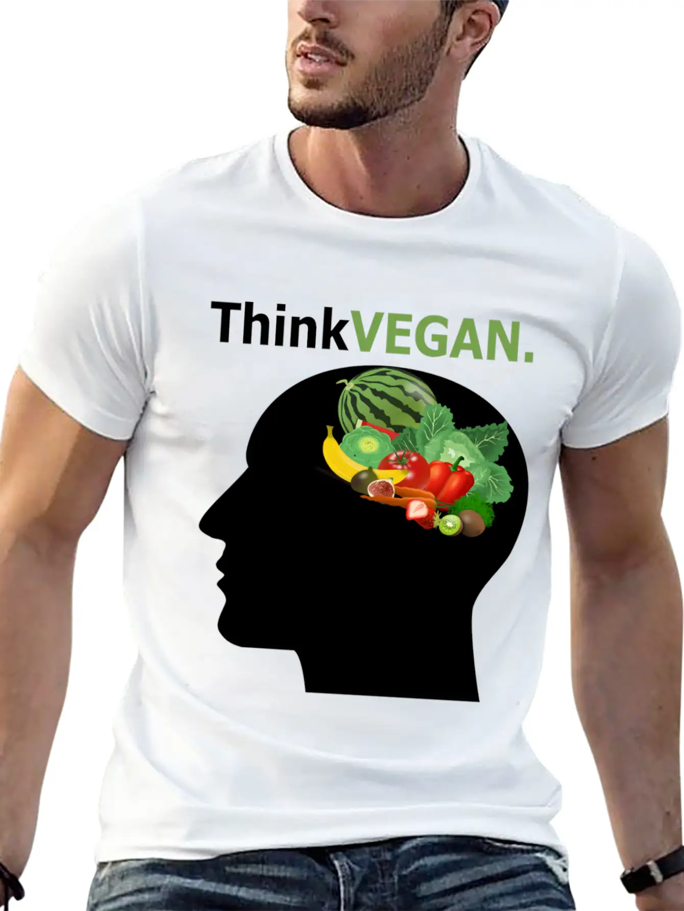 Think Vegan Breathable Soft Cotton T-Shirt – Timeless Casual Look