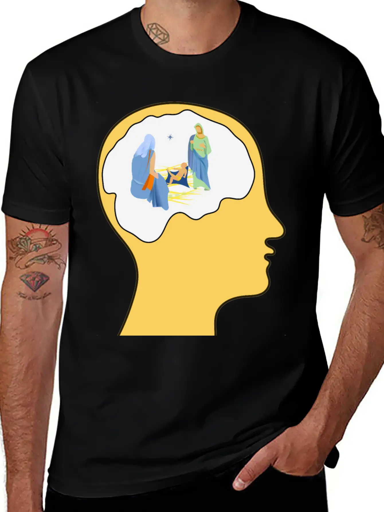 Thinking Of Christmas 2 Basic Graphic T-Shirt – Daily Comfort In Soft Cotton